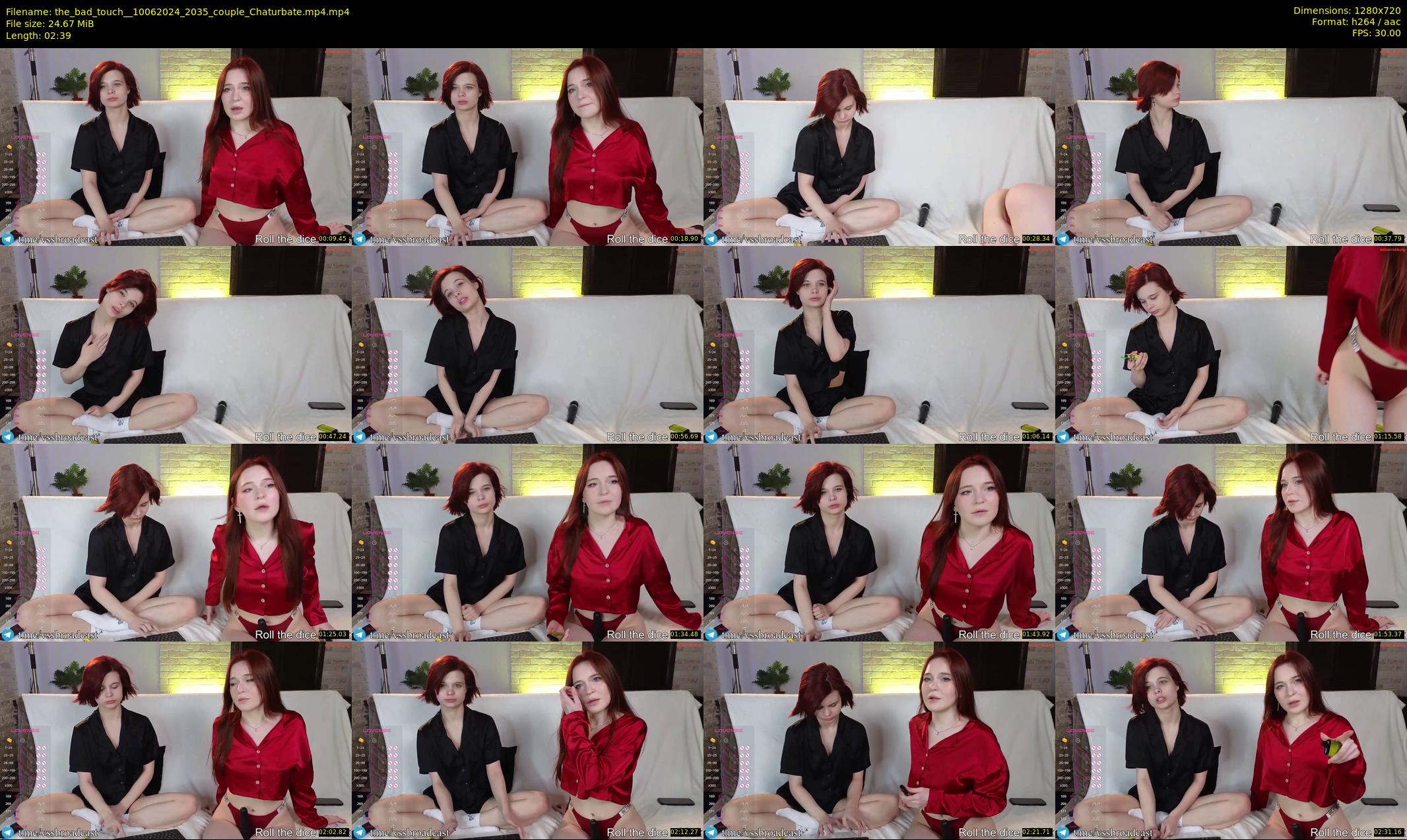 the_bad_touch_ — 3 minute Chaturbate couple cam show recording, 720p, Jun 10, 2024