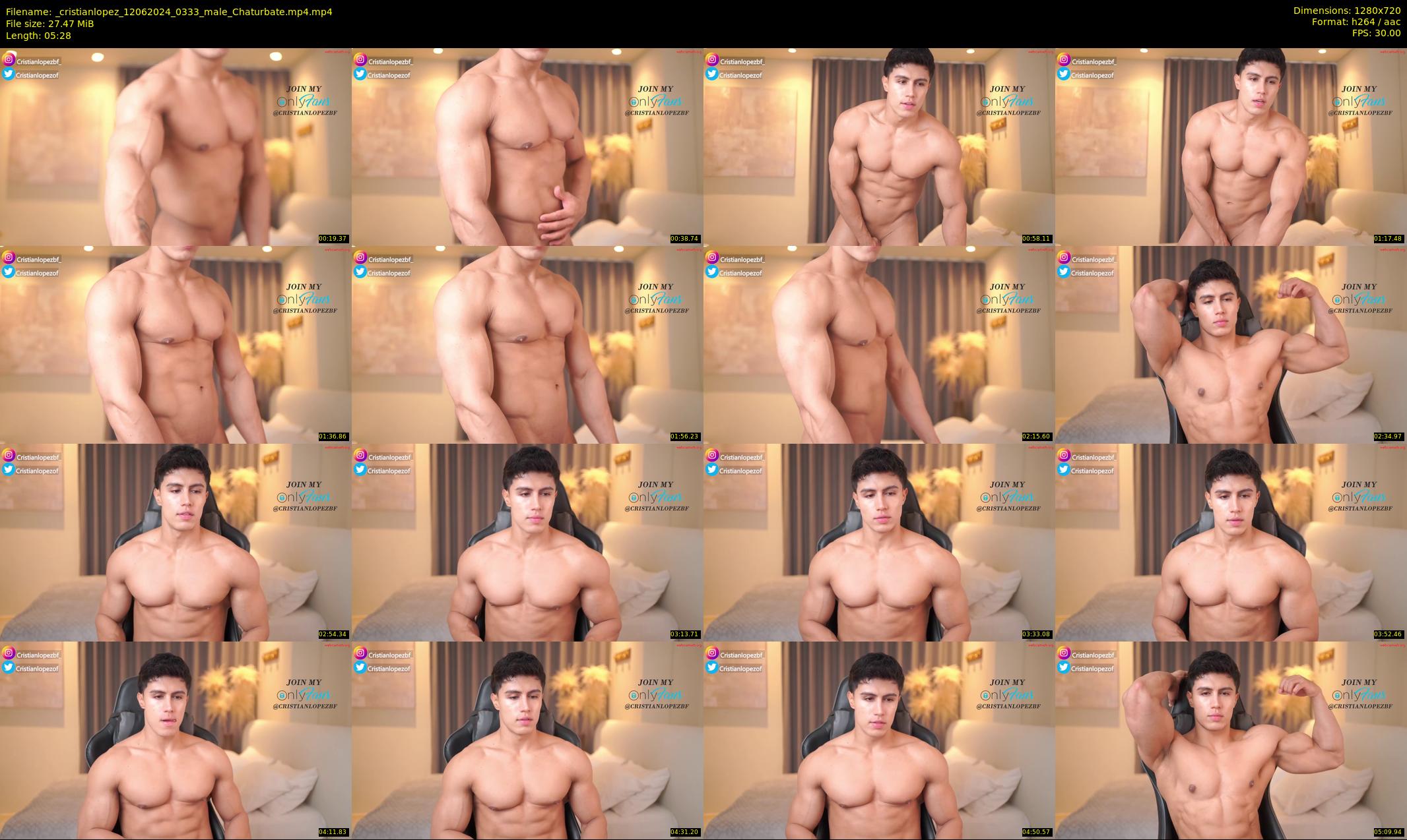 _cristianlopez — 6 minute Chaturbate male cam show recording, 720p, Jun 12, 2024