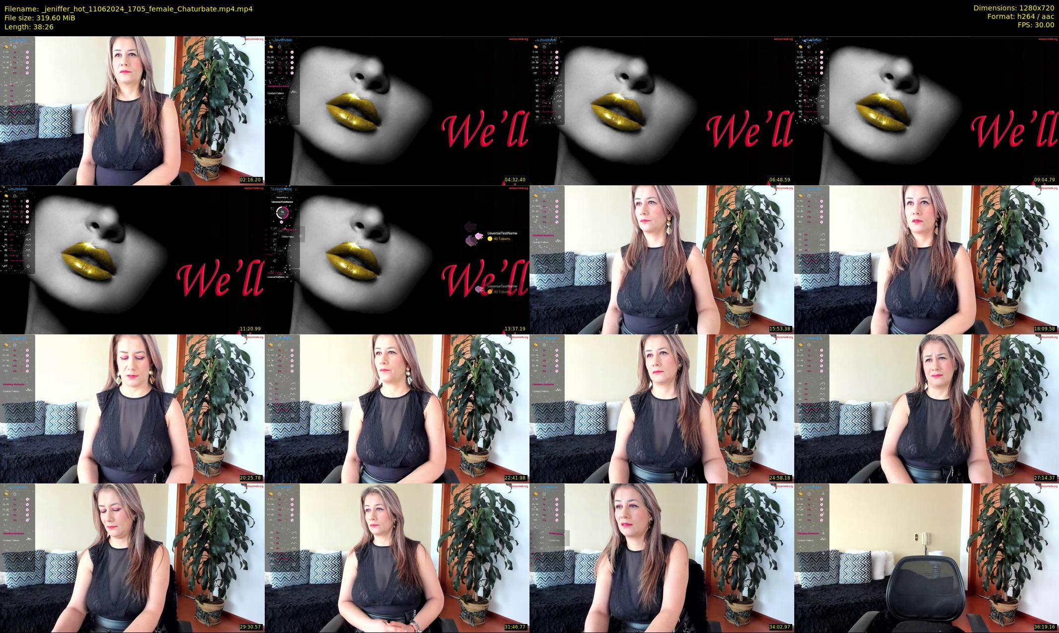_jeniffer_hot — 39 minute Chaturbate female cam show recording, 720p, Jun 11, 2024