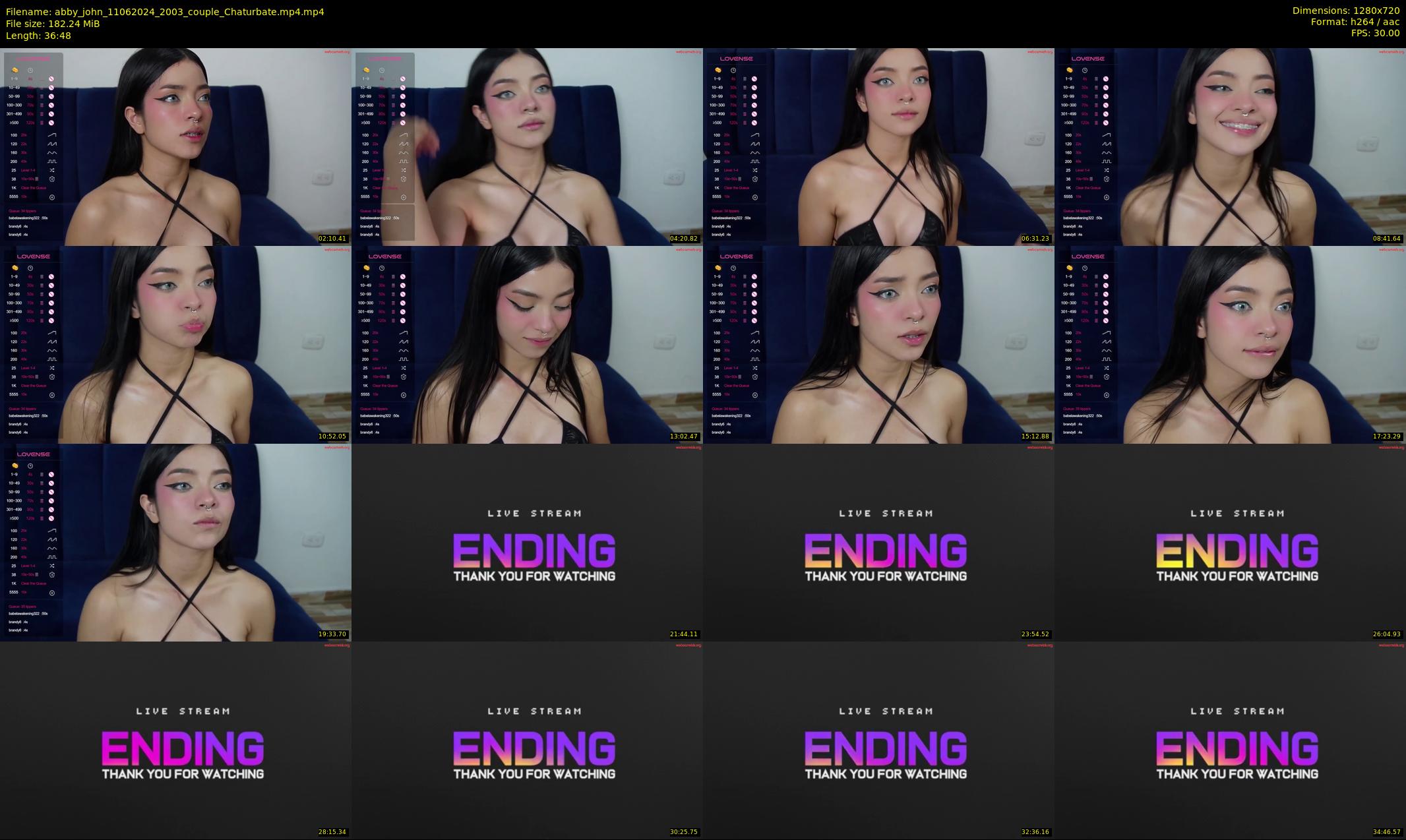 abby_john — 37 minute Chaturbate couple cam show recording, 720p, Jun 11, 2024