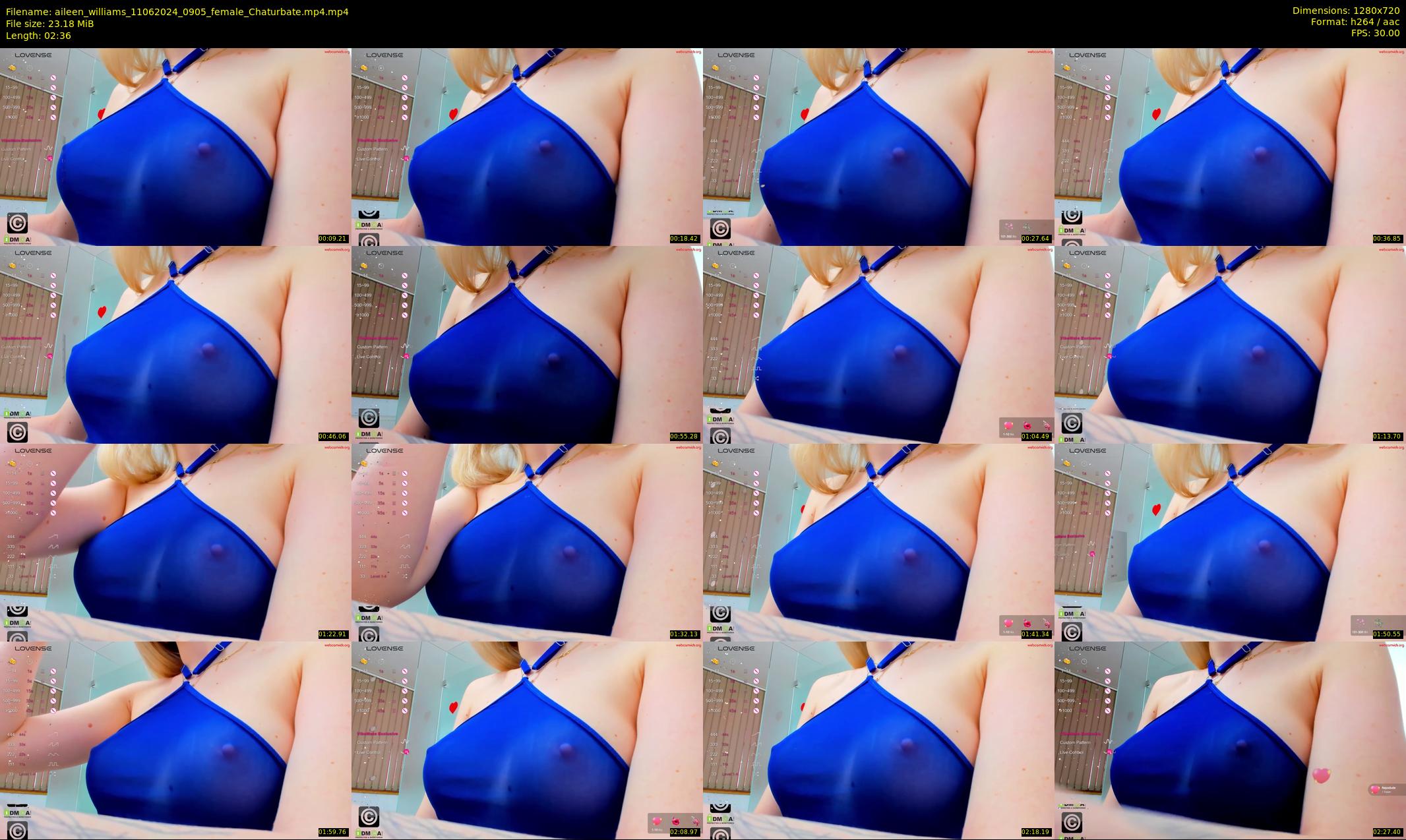 aileen_williams — 3 minute Chaturbate female cam show recording, 720p, Jun 11, 2024
