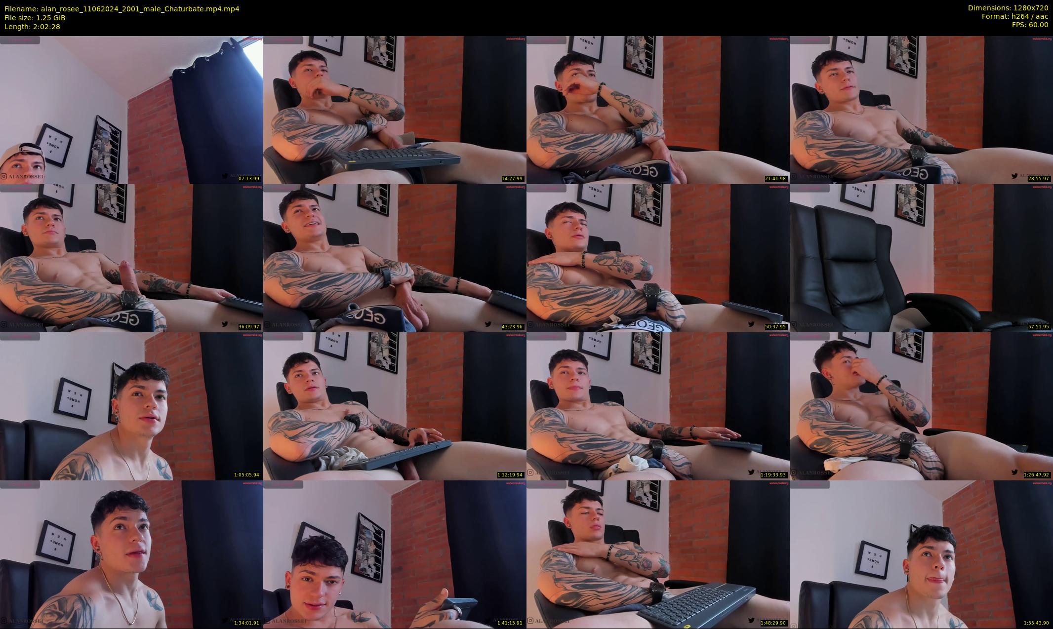 alan_rosee — 123 minute Chaturbate male cam show recording, 720p, Jun 11, 2024
