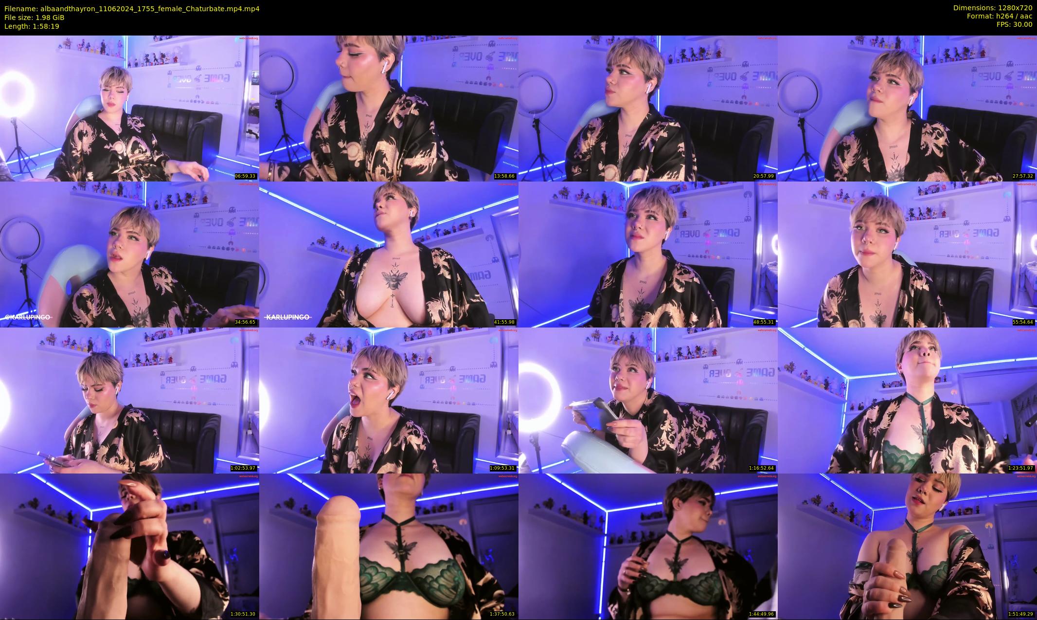 albaandthayron — 119 minute Chaturbate couple cam show recording, 720p, Jun 11, 2024