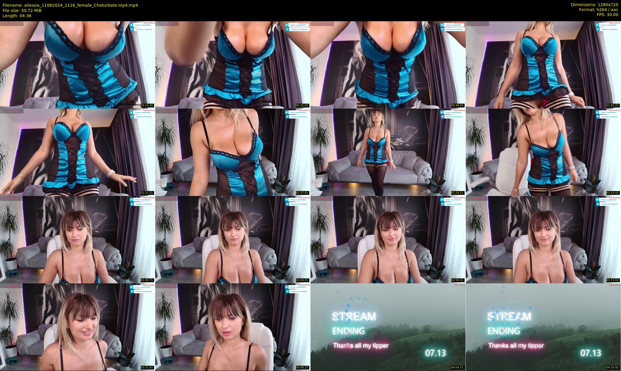 aliessia — 5 minute Chaturbate female cam show recording, 720p, Jun 11, 2024