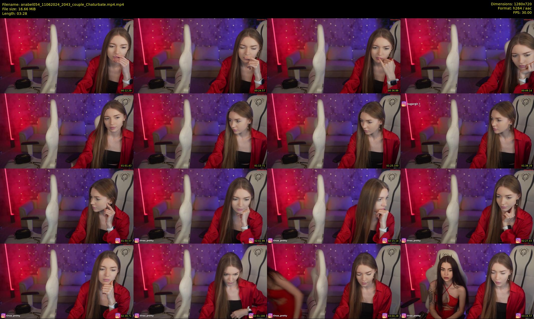 anabel054 — 4 minute Chaturbate female cam show recording, 720p, Jun 11, 2024