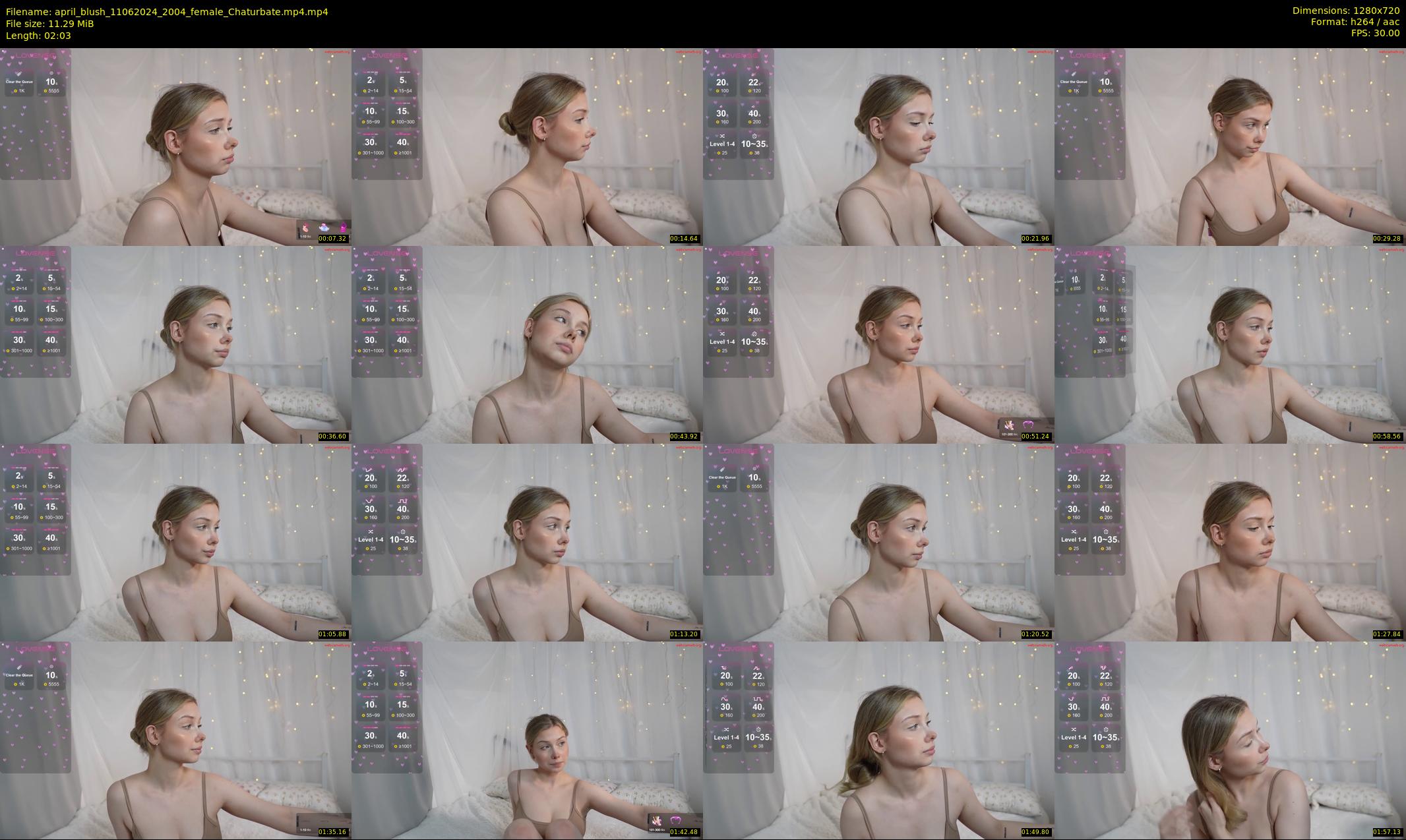 april_blush — 3 minute Chaturbate female cam show recording, 720p, Jun 11, 2024