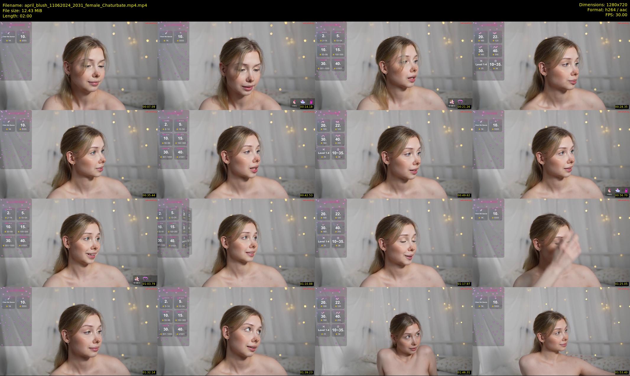 april_blush — 2 minute Chaturbate female cam show recording, 720p, Jun 11, 2024