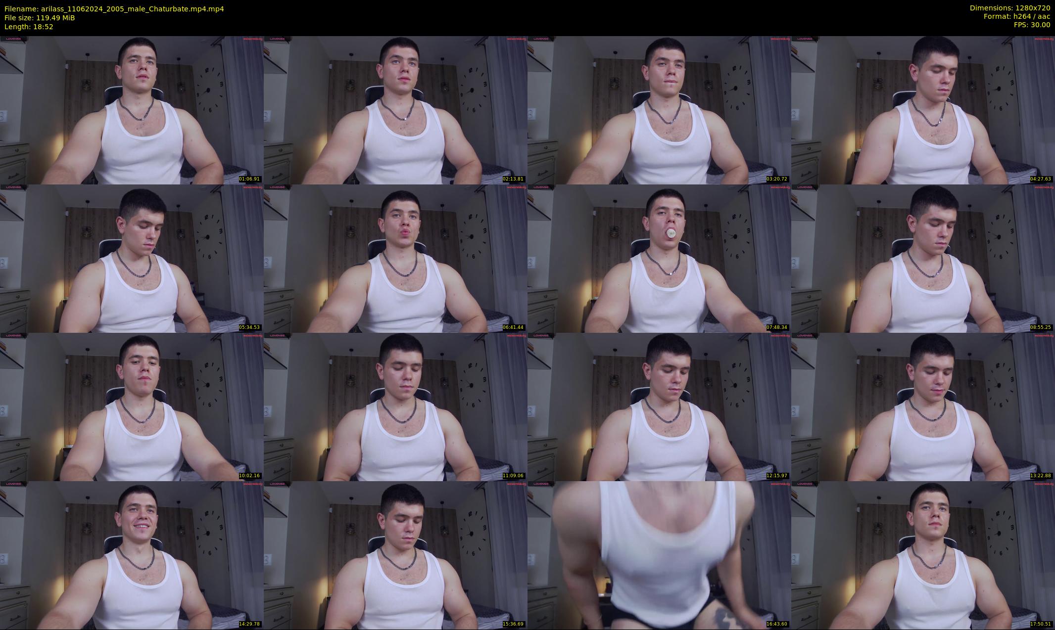arilass — 19 minute Chaturbate male cam show recording, 720p, Jun 11, 2024