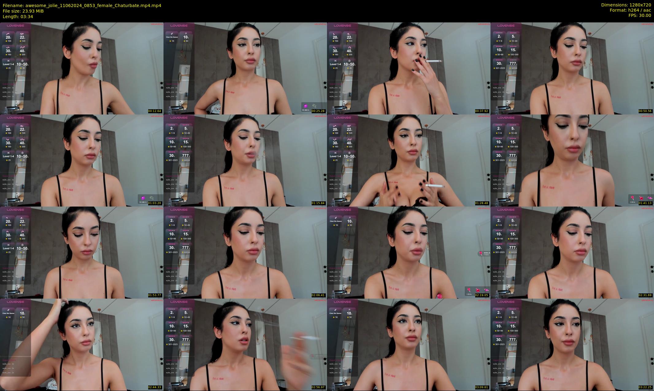 awesome_jolie — 4 minute Chaturbate female cam show recording, 720p, Jun 11, 2024