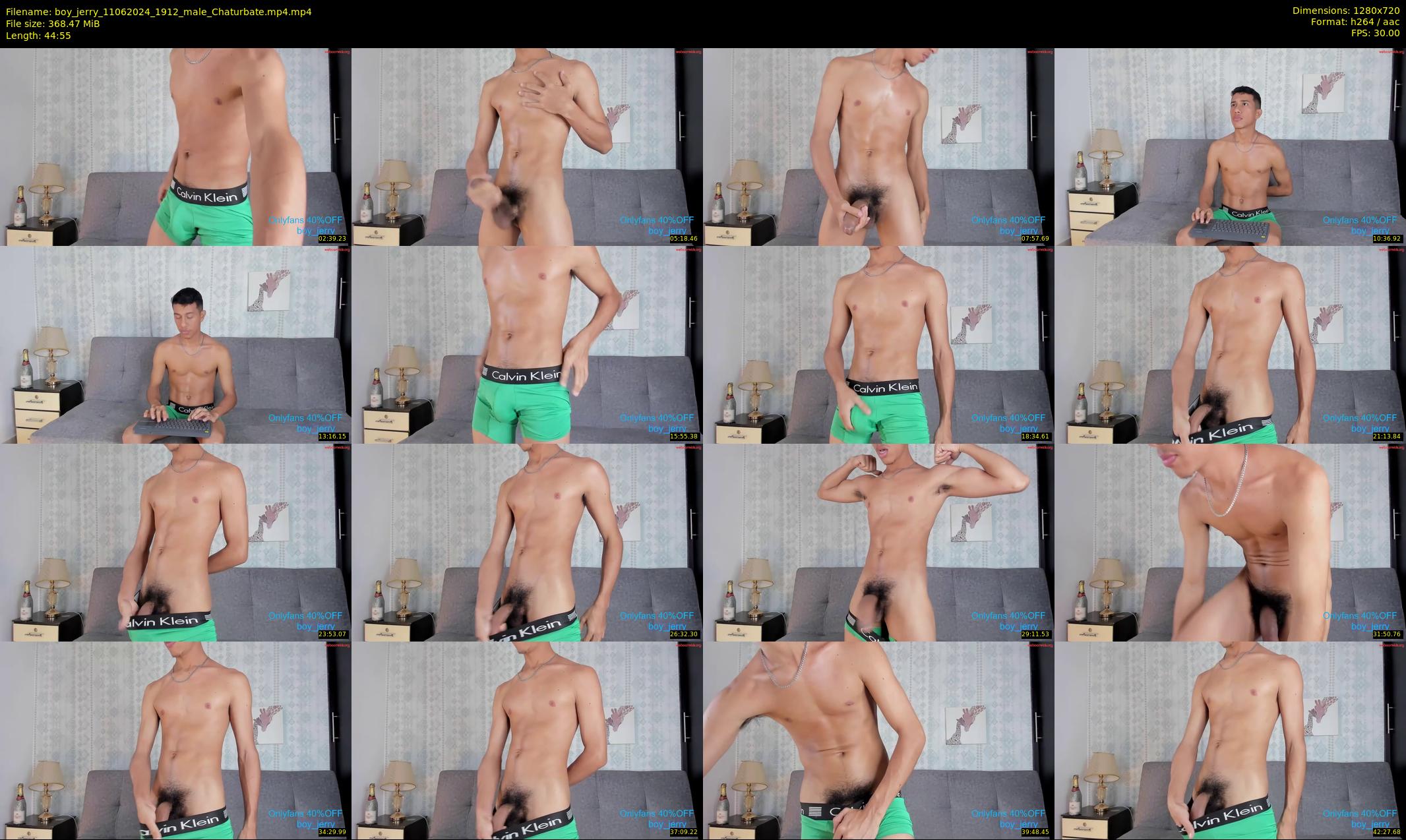 boy_jerry — 45 minute Chaturbate male cam show recording, 720p, Jun 11, 2024