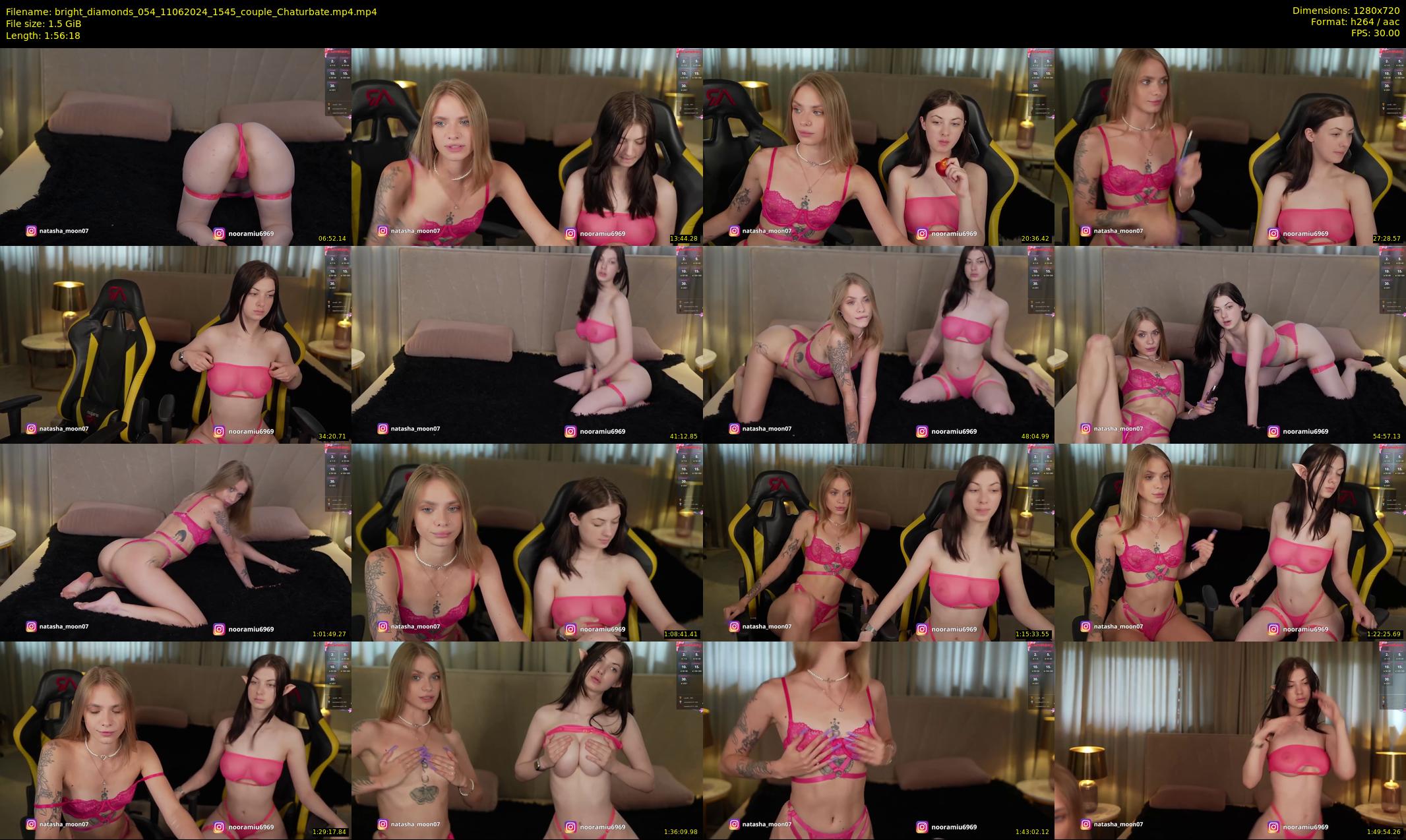 bright_diamonds_054 — 117 minute Chaturbate couple cam show recording, 720p, Jun 11, 2024