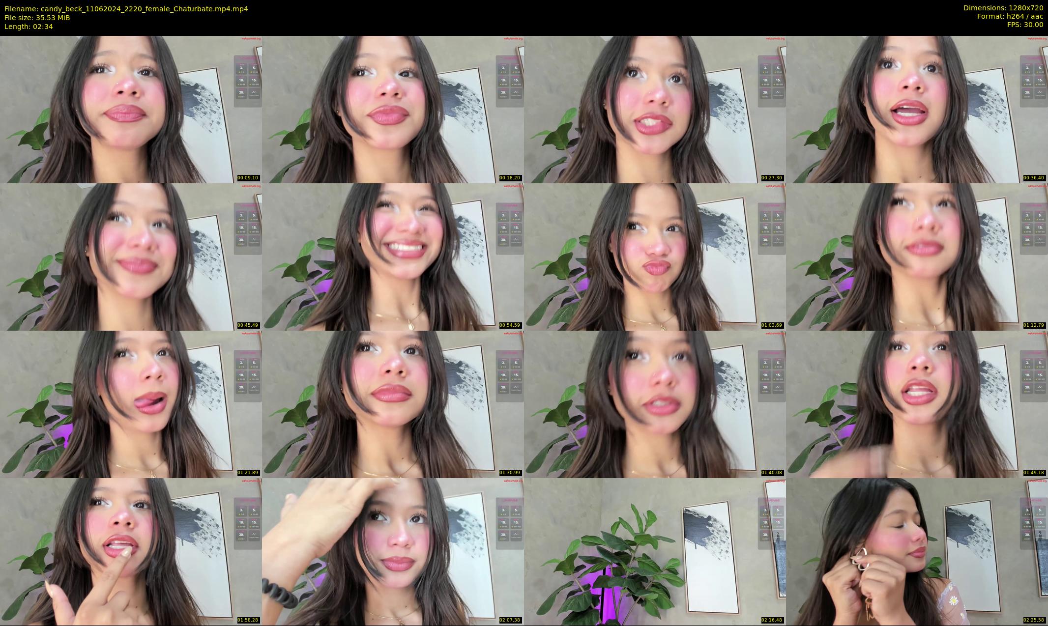 candy_beck — 3 minute Chaturbate female cam show recording, 720p, Jun 11, 2024