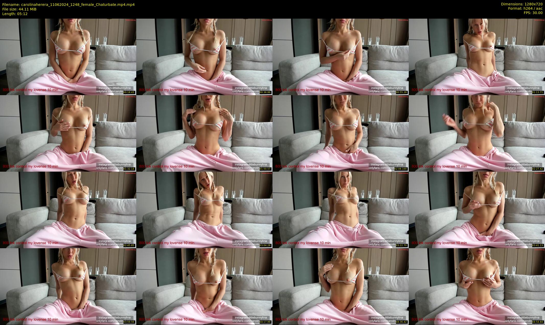 carolinaherera — 6 minute Chaturbate female cam show recording, 720p, Jun 11, 2024