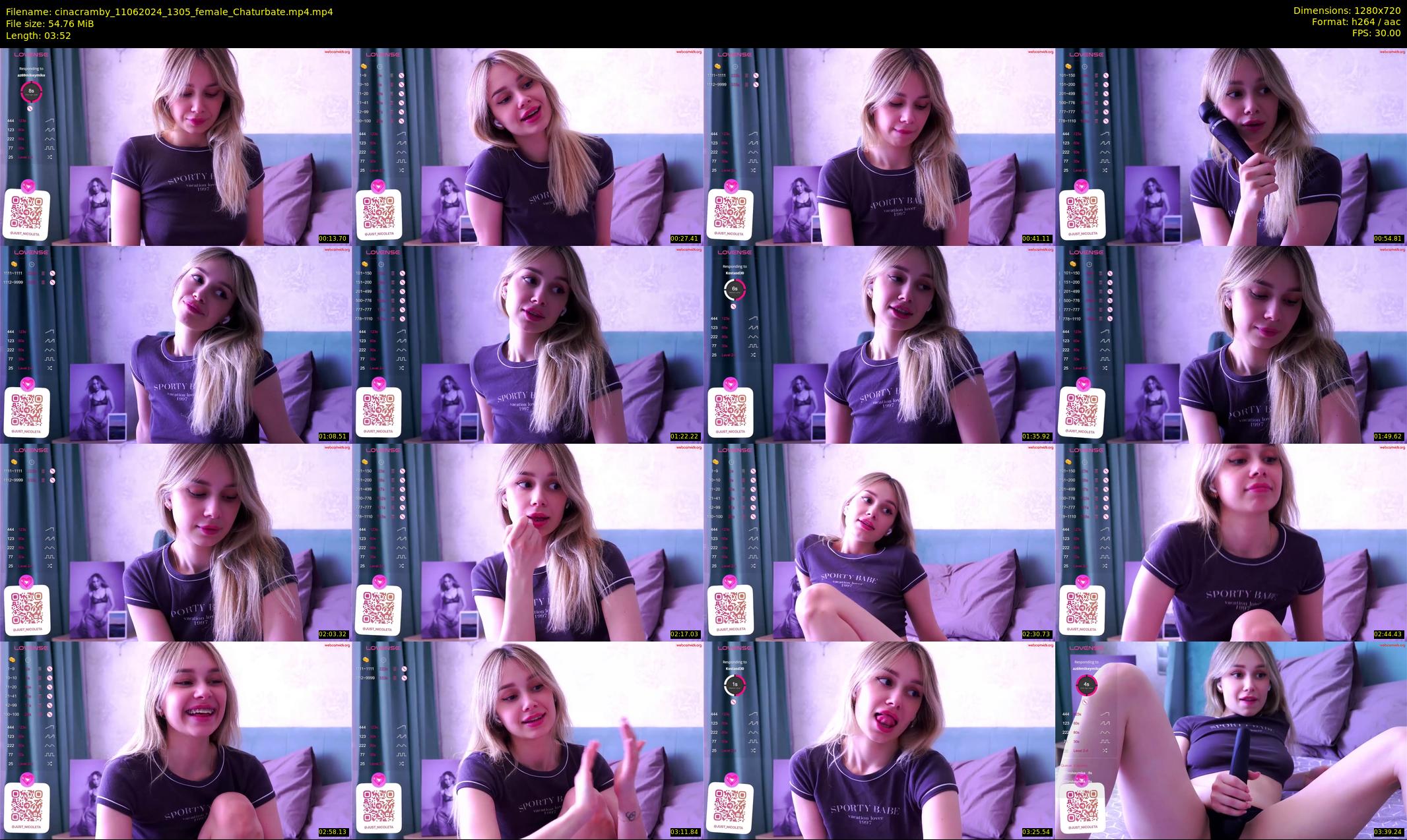cinacramby — 4 minute Chaturbate female cam show recording, 720p, Jun 11, 2024