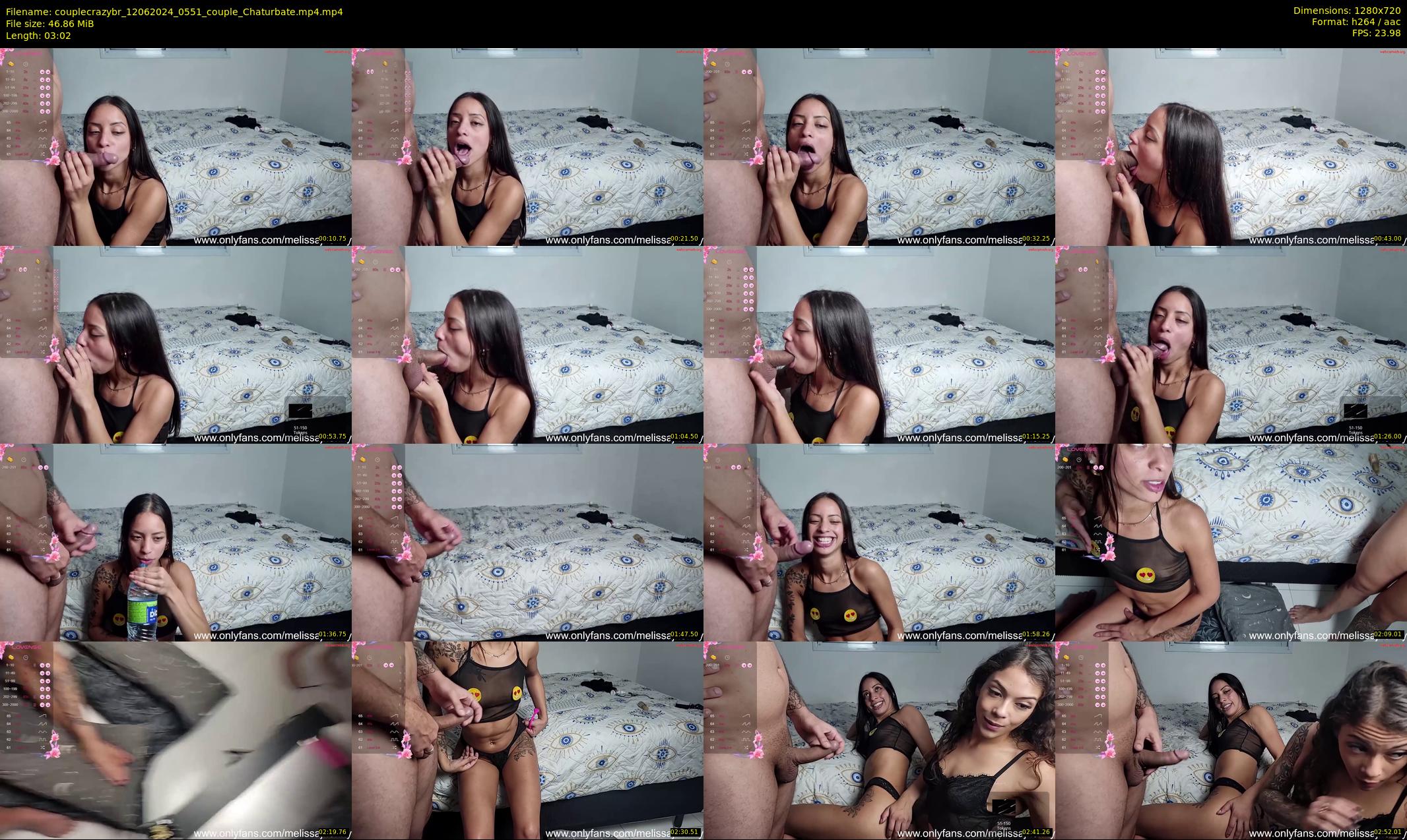 couplecrazybr — 4 minute Chaturbate couple cam show recording, 720p, Jun 12, 2024