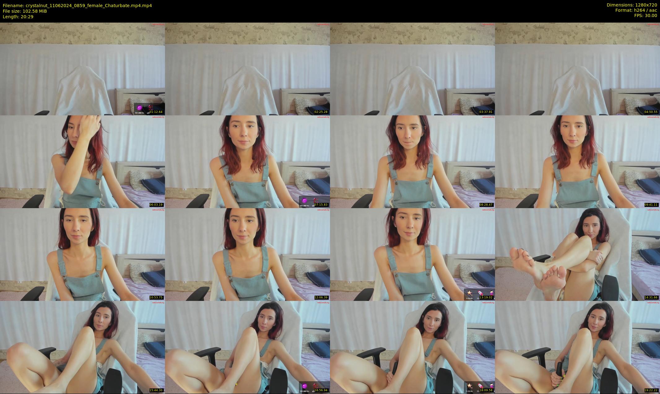 crystalnut — 21 minute Chaturbate female cam show recording, 720p, Jun 11, 2024