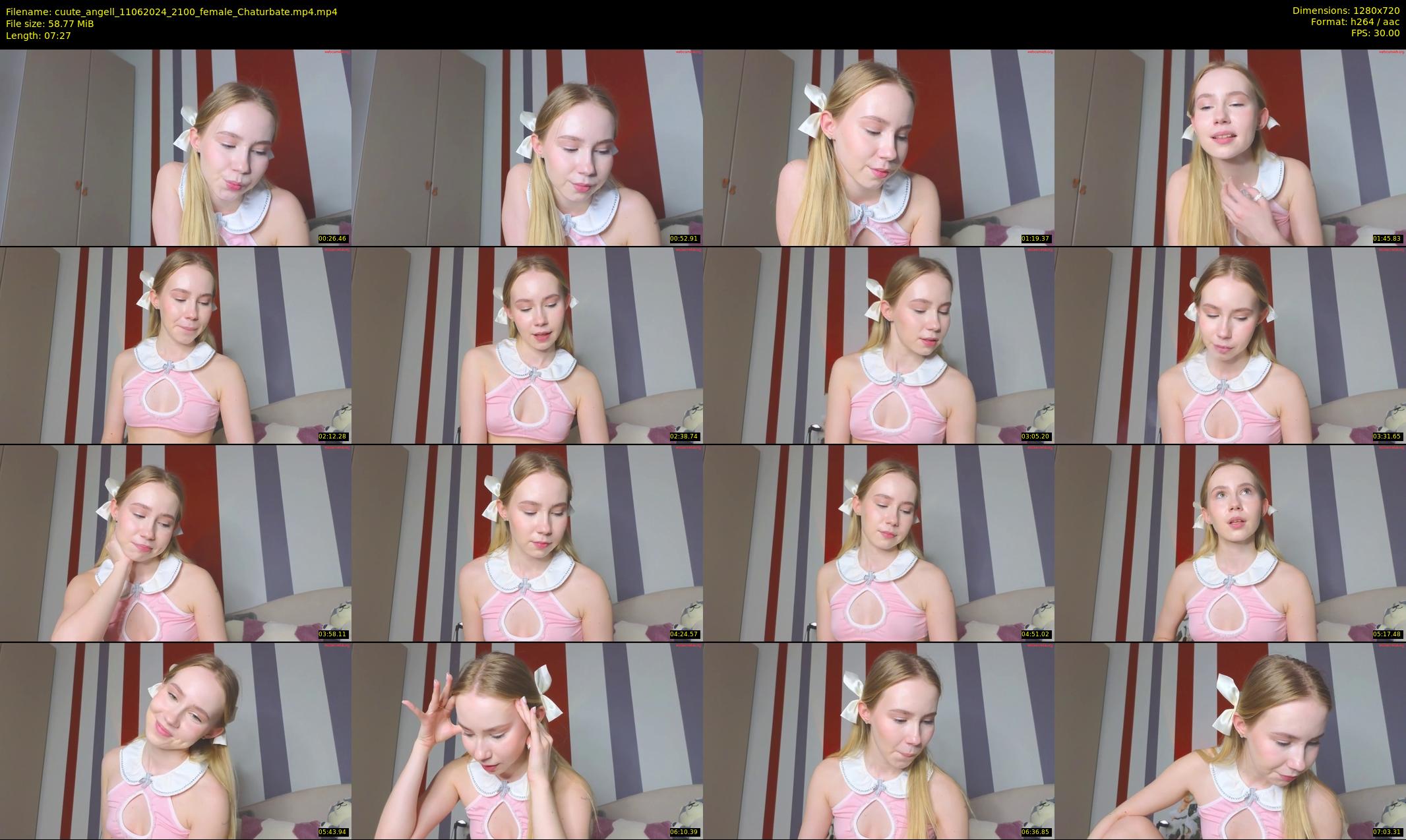 cuute_angell — 8 minute Chaturbate female cam show recording, 720p, Jun 11, 2024