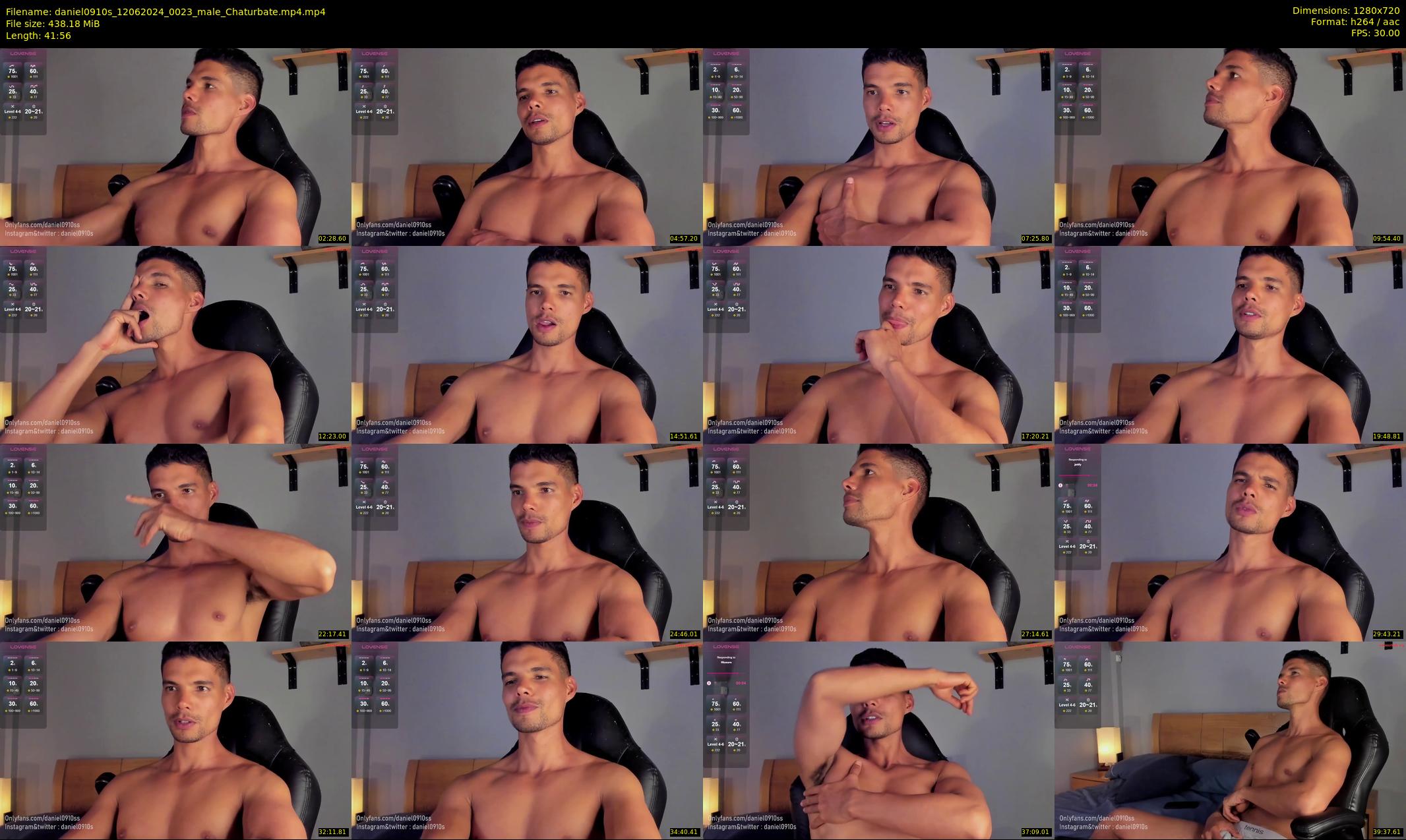 daniel0910s — 42 minute Chaturbate male cam show recording, 720p, Jun 12, 2024