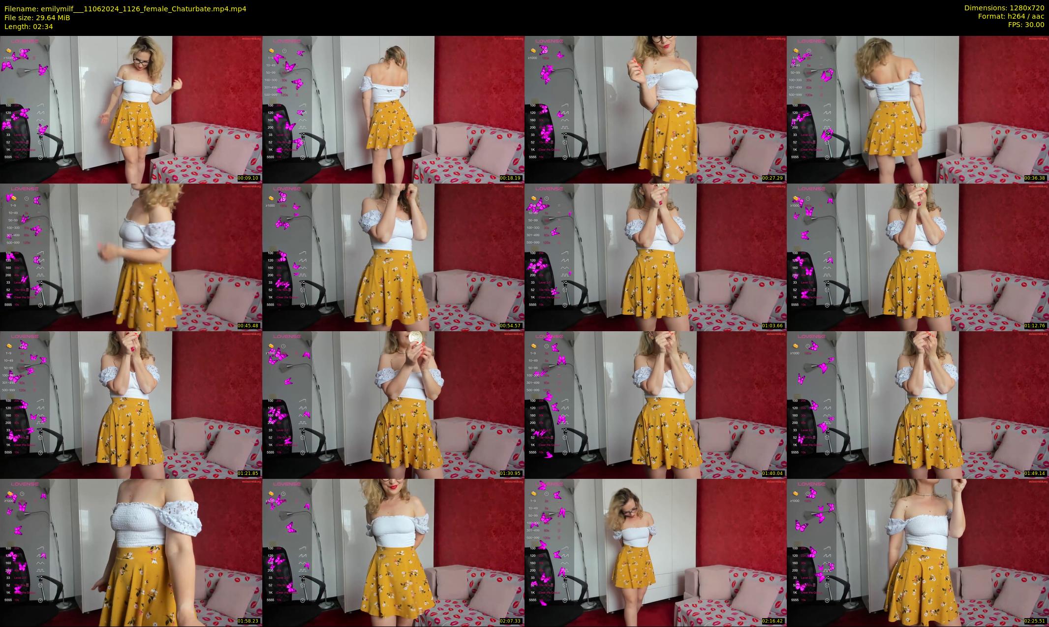 emilymilf__ — 3 minute Chaturbate female cam show recording, 720p, Jun 11, 2024