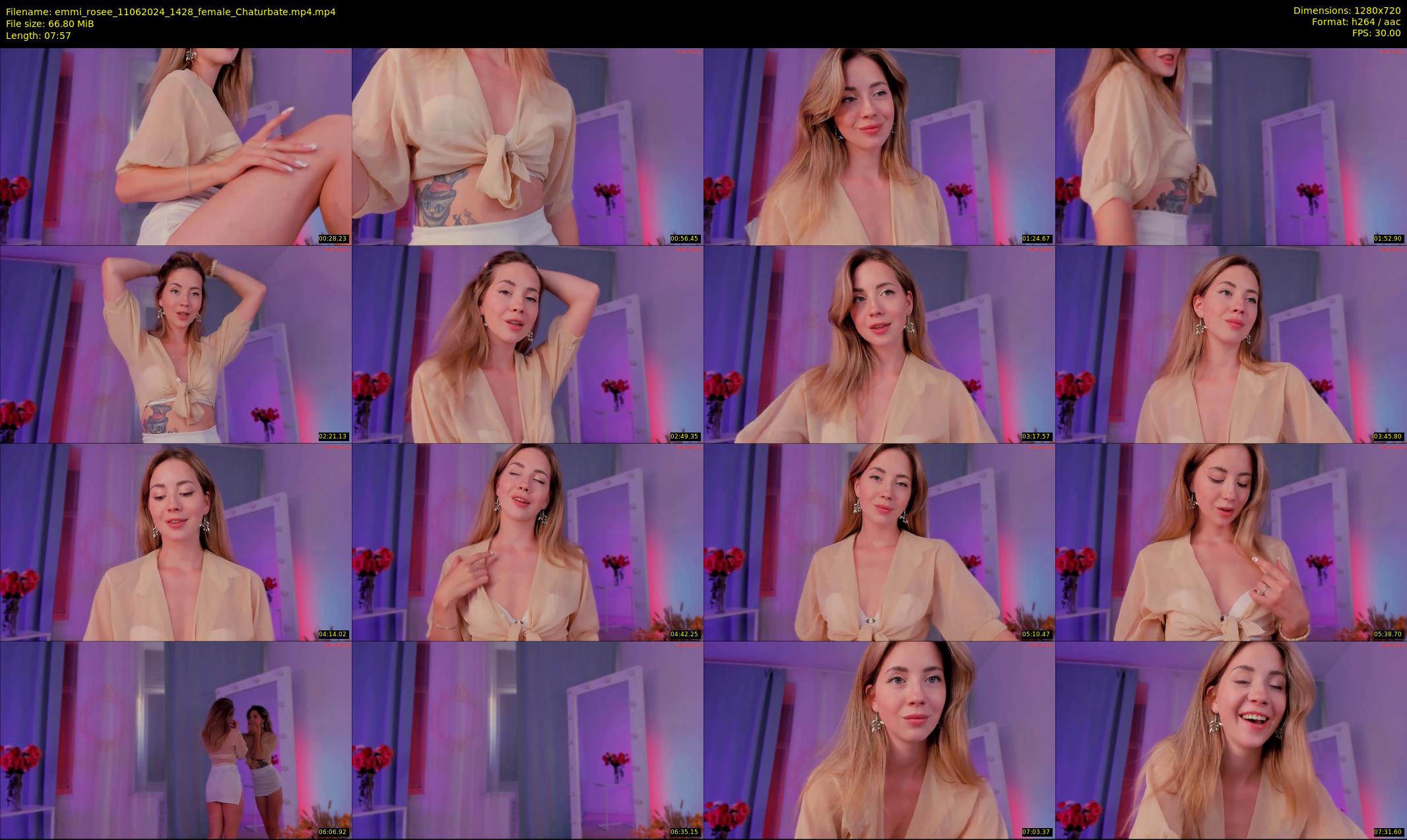 emmi_rosee — 8 minute Chaturbate female cam show recording, 720p, Jun 11, 2024