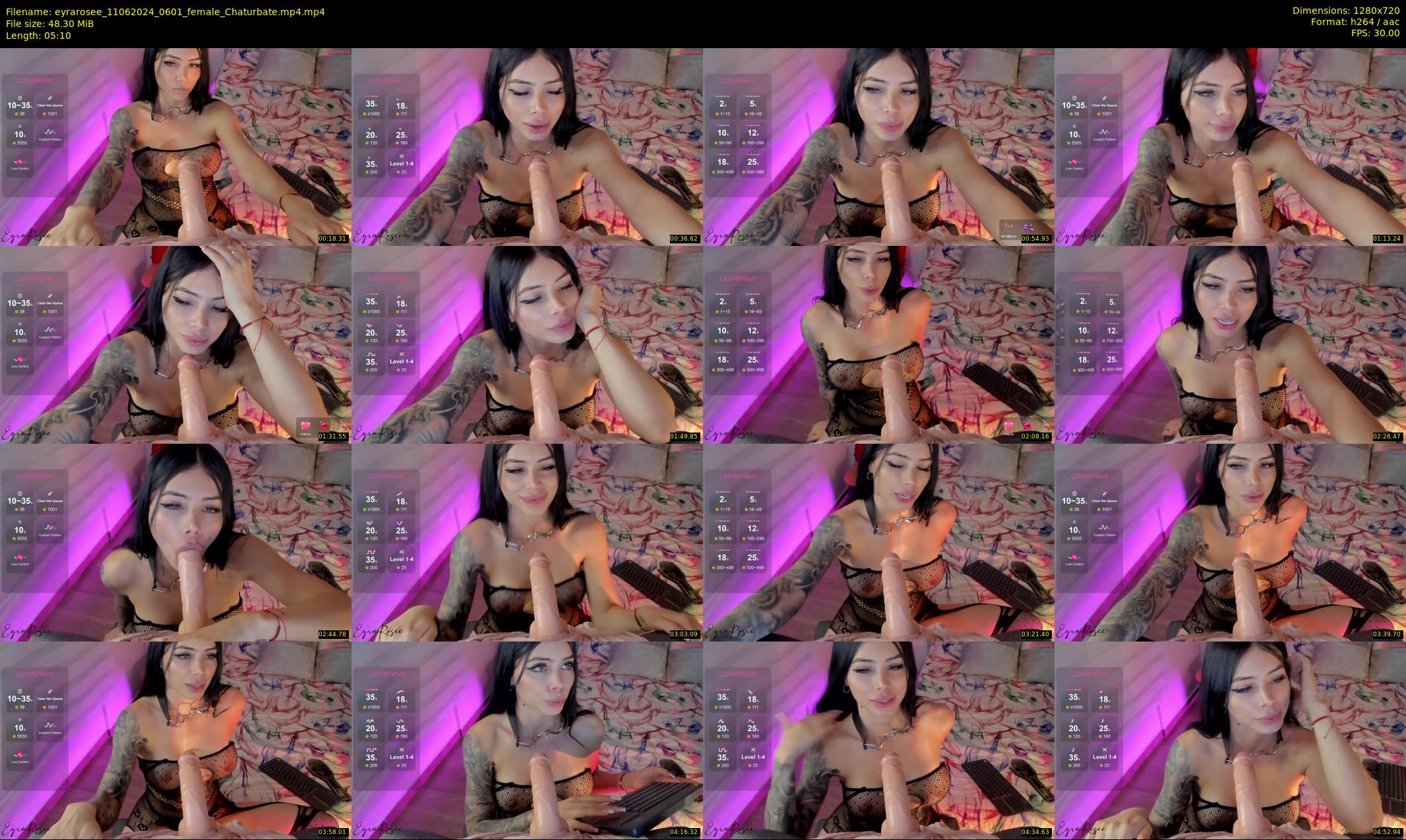 eyrarosee — 6 minute Chaturbate female cam show recording, 720p, Jun 11, 2024