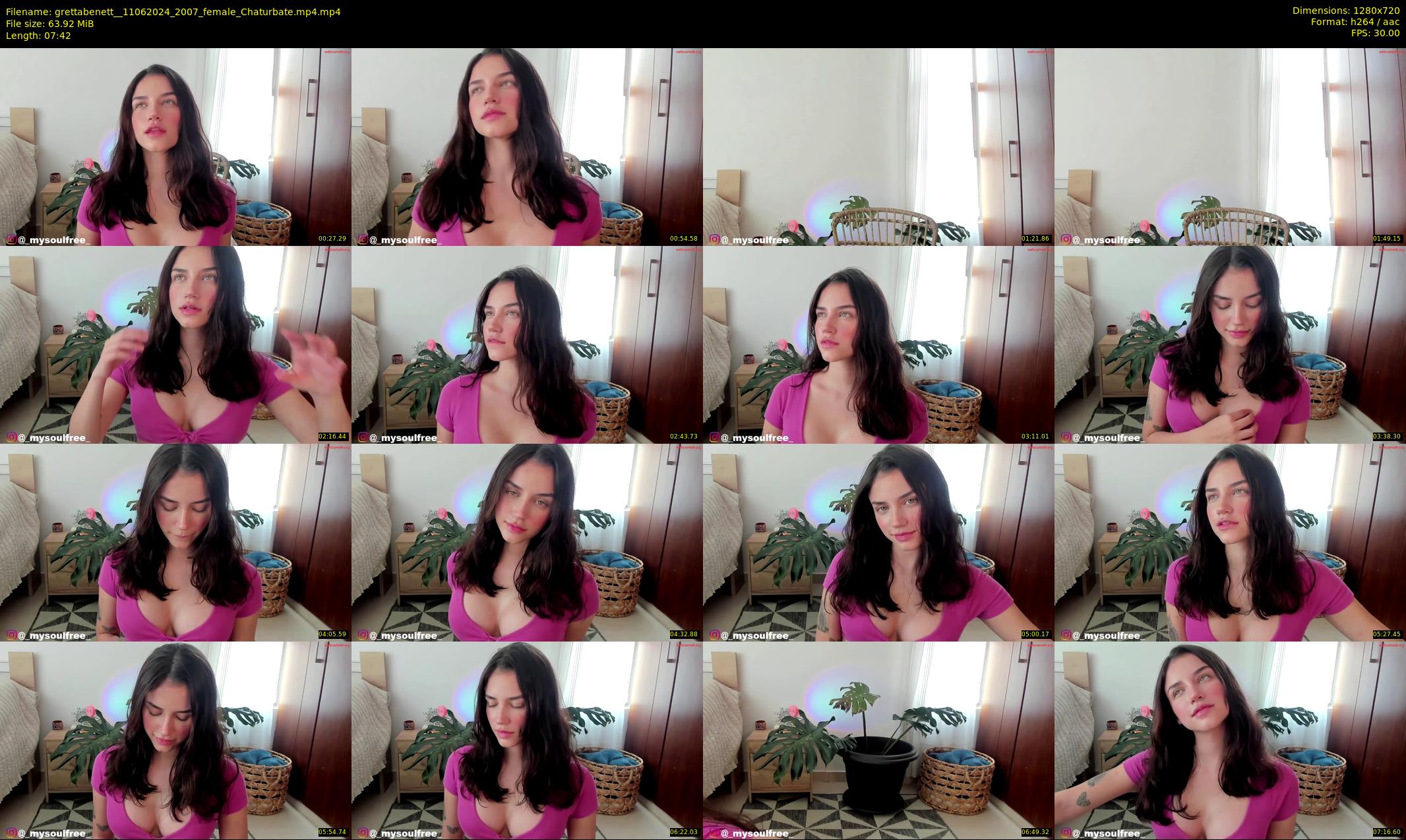 grettabenett_ — 8 minute Chaturbate female cam show recording, 720p, Jun 11, 2024