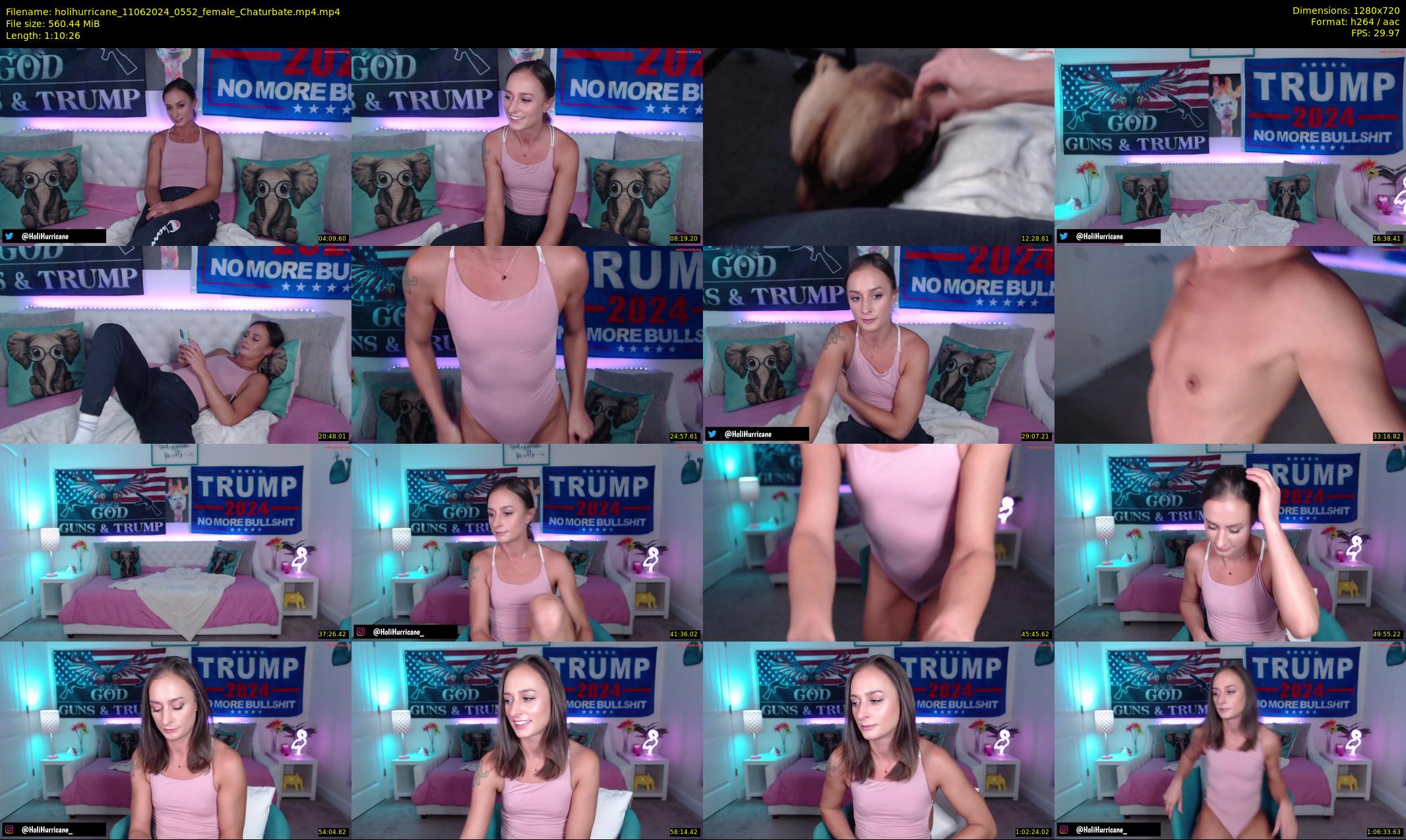 holihurricane — 71 minute Chaturbate female cam show recording, 720p, Jun 11, 2024