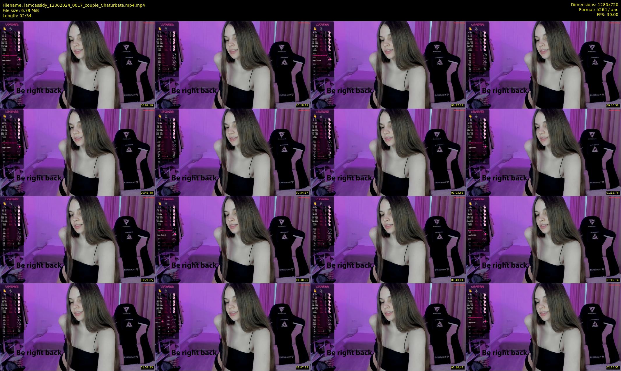 iamcassidy — 3 minute Chaturbate female cam show recording, 720p, Jun 12, 2024