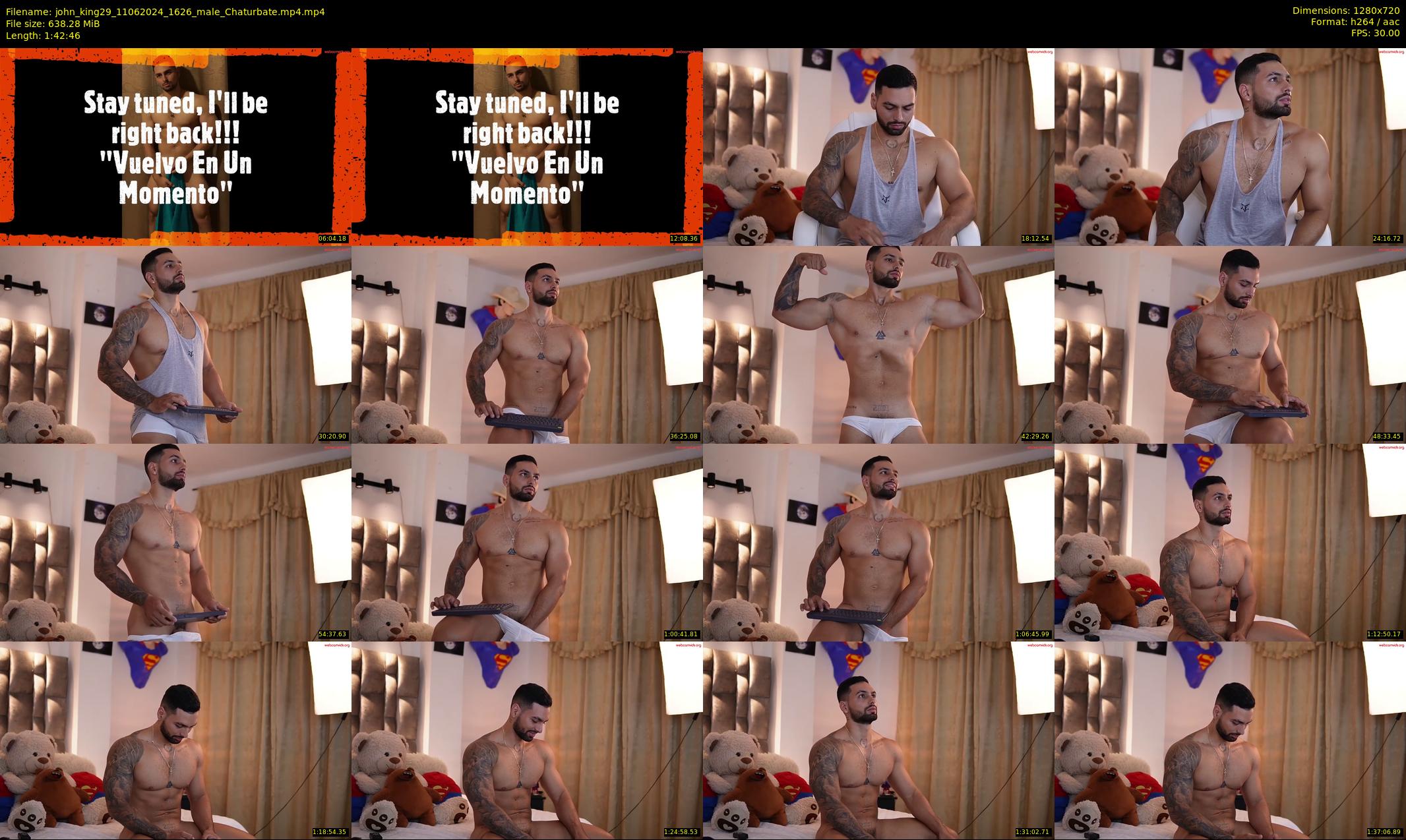john_king29 — 103 minute Chaturbate male cam show recording, 720p, Jun 11, 2024