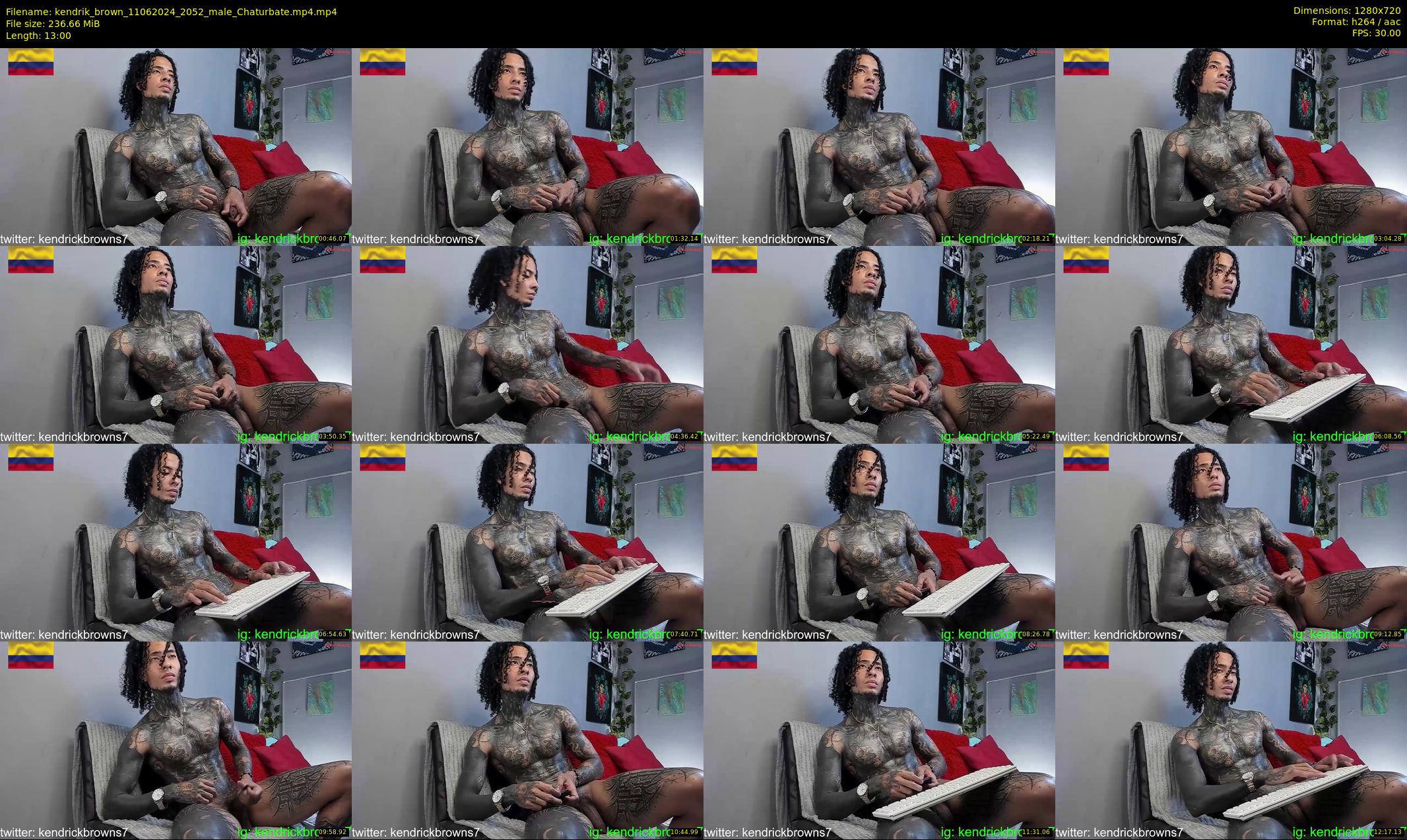 kendrik_brown — 13 minute Chaturbate male cam show recording, 720p, Jun 11, 2024