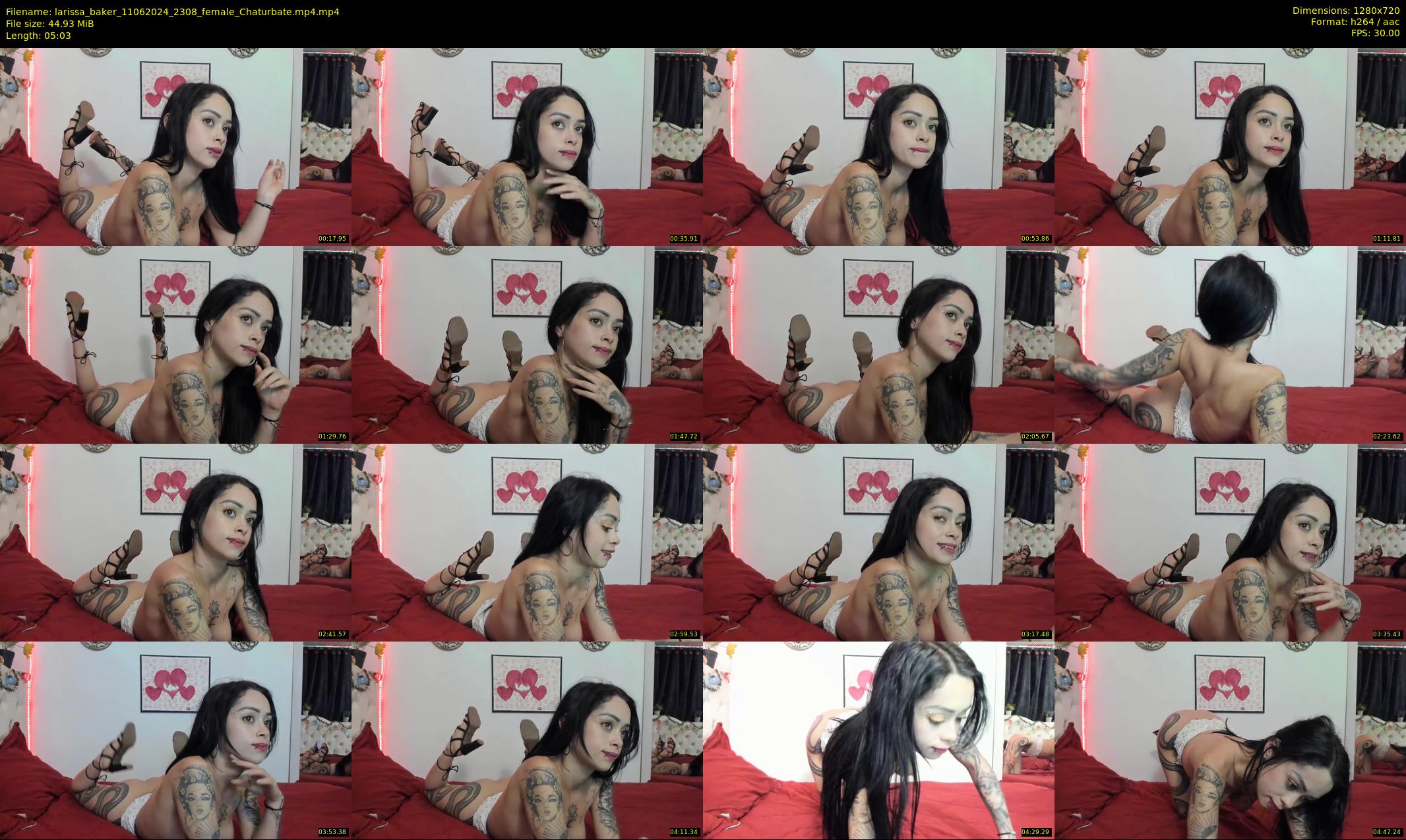 larissa_baker — 6 minute Chaturbate female cam show recording, 720p, Jun 11, 2024