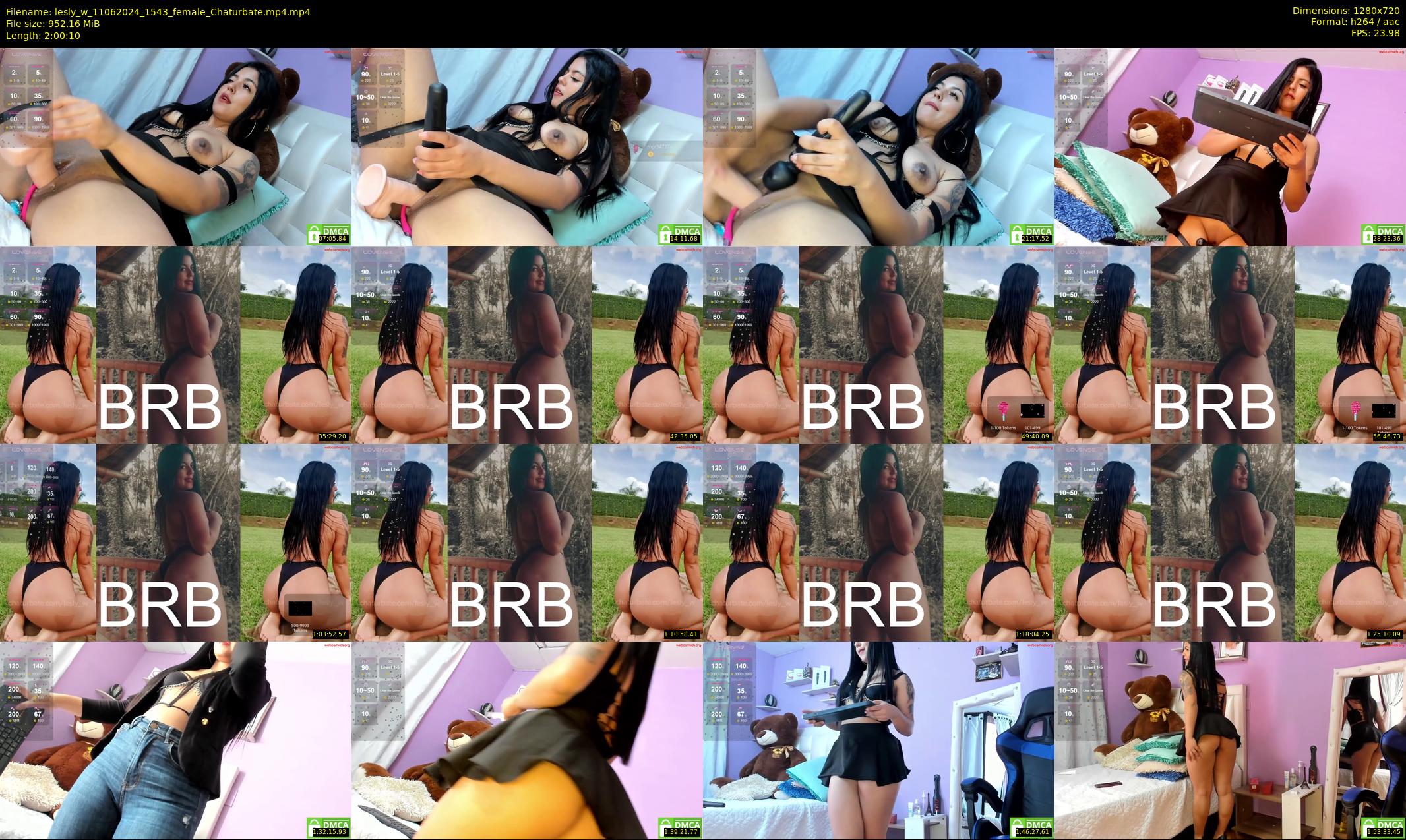 lesly_w — 121 minute Chaturbate female cam show recording, 720p, Jun 11, 2024