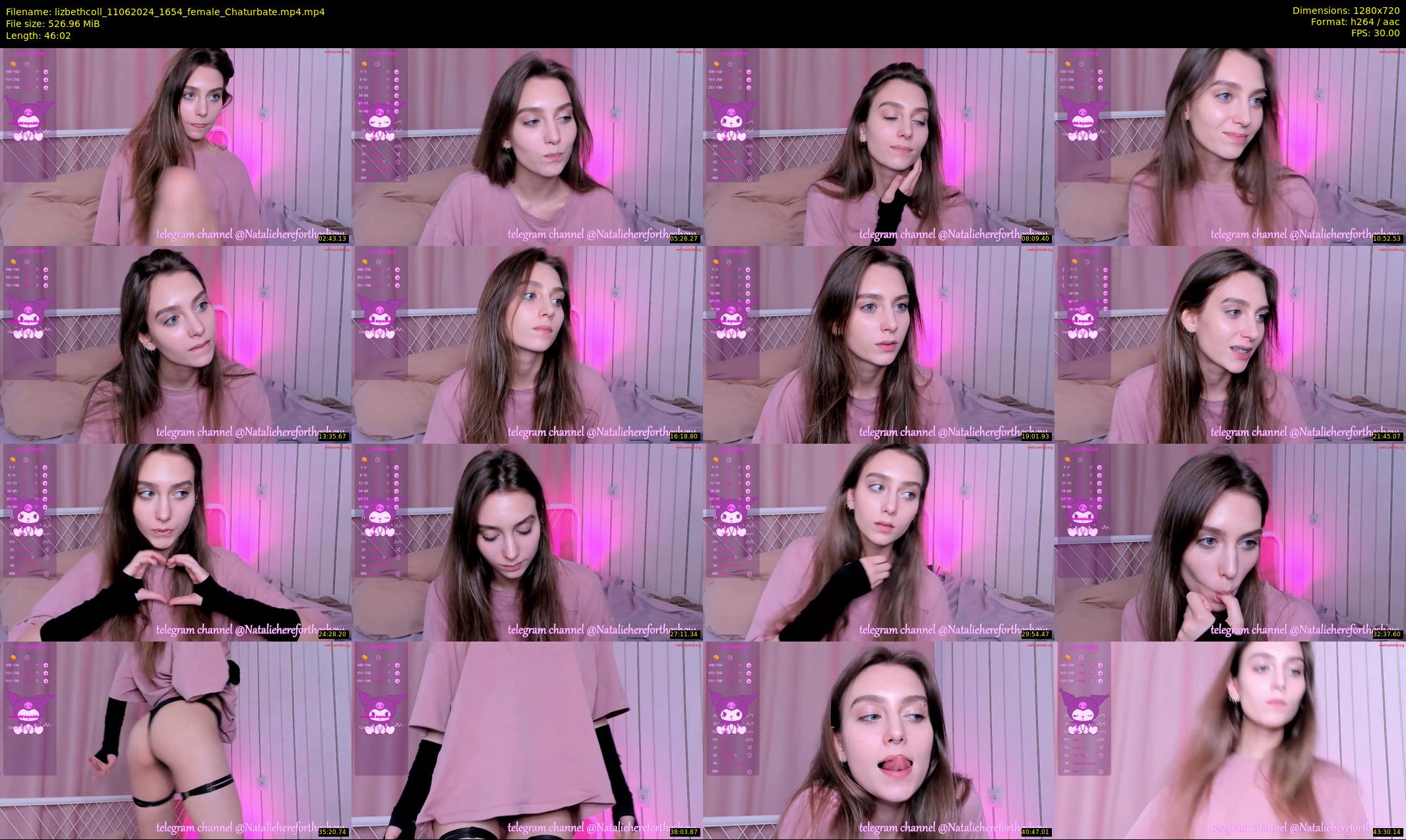 lizbethcoll — 47 minute Chaturbate female cam show recording, 720p, Jun 11, 2024