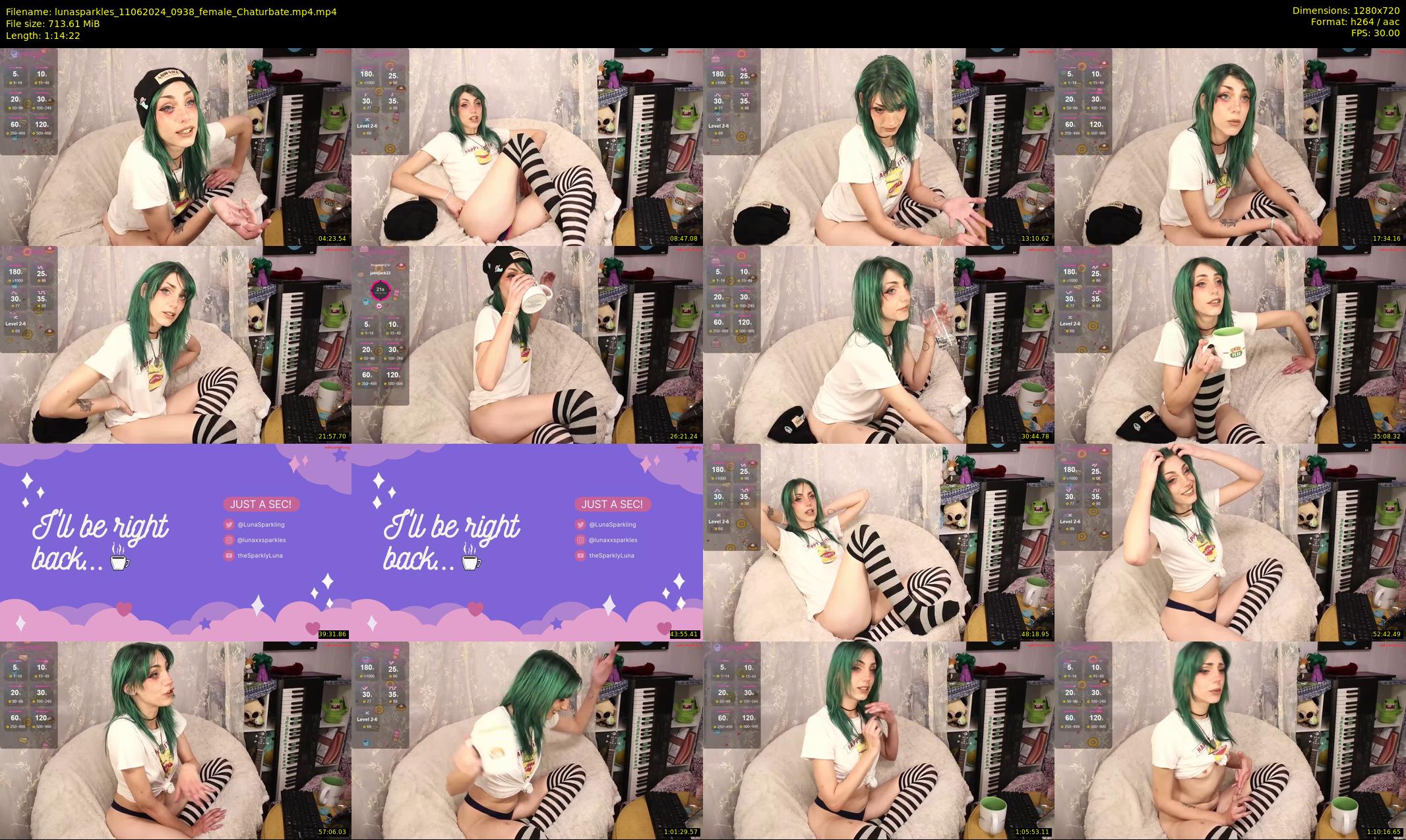 lunasparkles — 75 minute Chaturbate female cam show recording, 720p, Jun 11, 2024