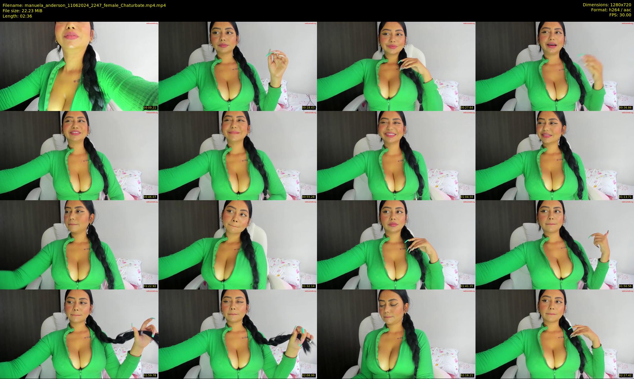 manuela_anderson — 3 minute Chaturbate female cam show recording, 720p, Jun 11, 2024