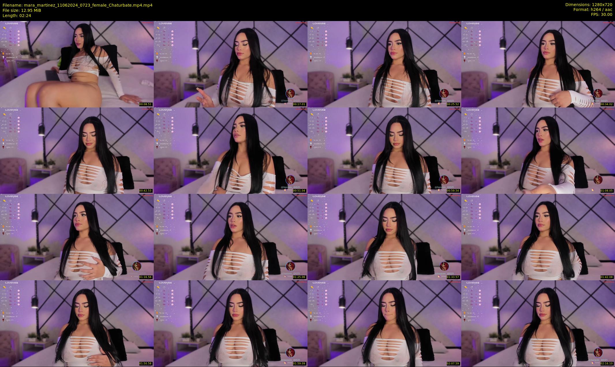 mara_martinez — 3 minute Chaturbate female cam show recording, 720p, Jun 11, 2024