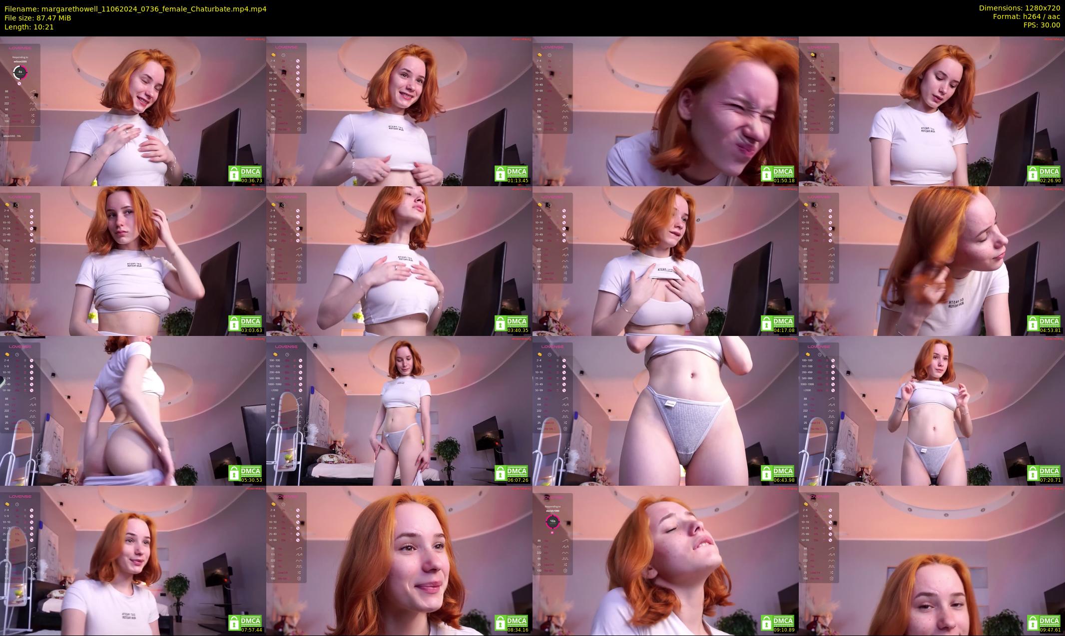 margarethowell — 11 minute Chaturbate female cam show recording, 720p, Jun 11, 2024