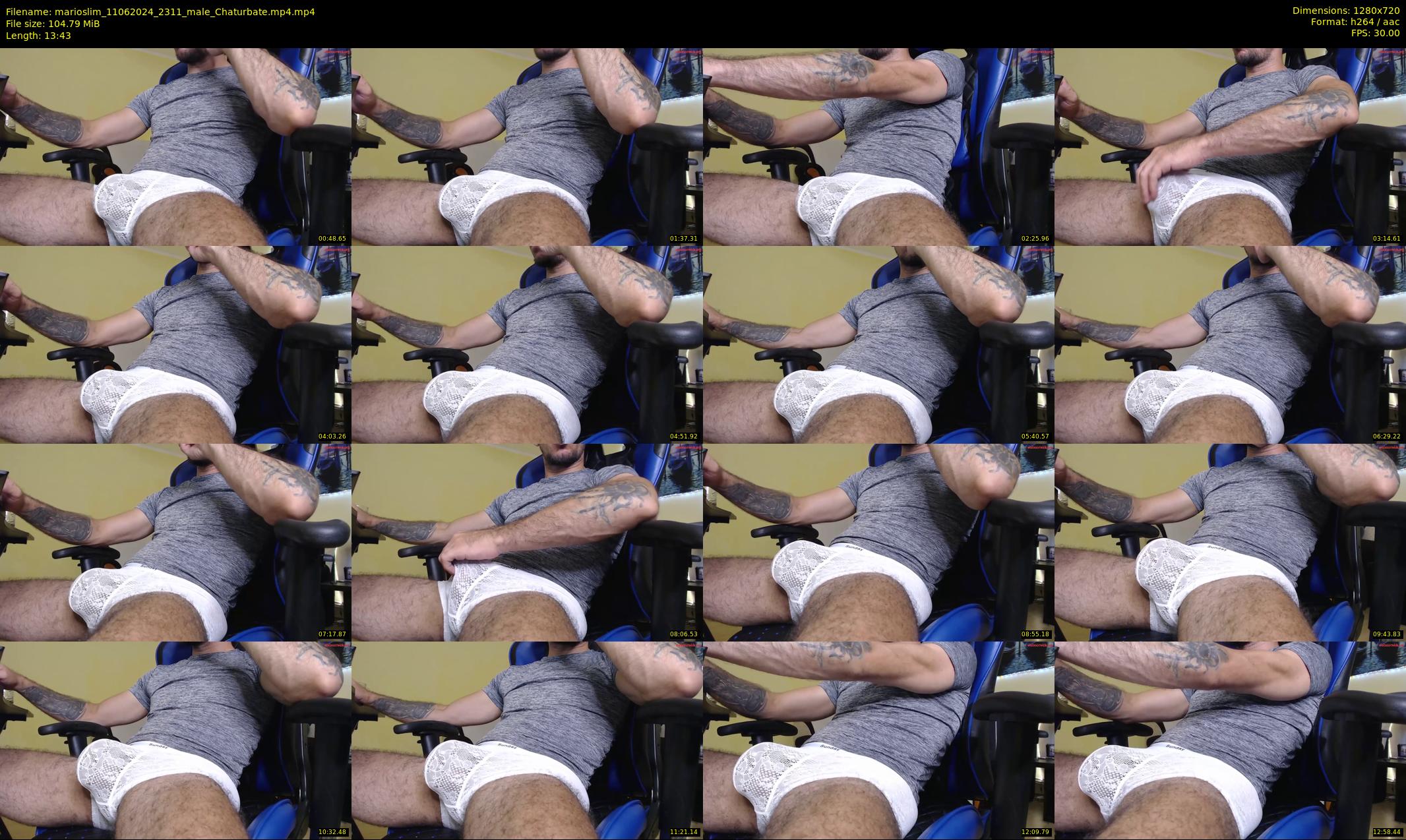 marioslim — 14 minute Chaturbate male cam show recording, 720p, Jun 11, 2024