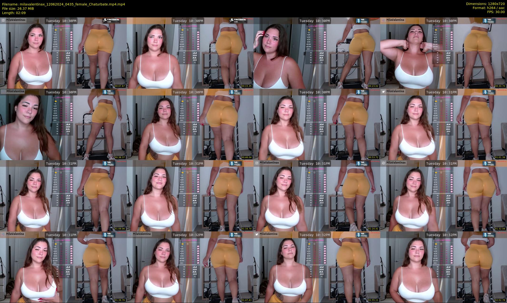 milavalentinax — 3 minute Chaturbate female cam show recording, 720p, Jun 12, 2024