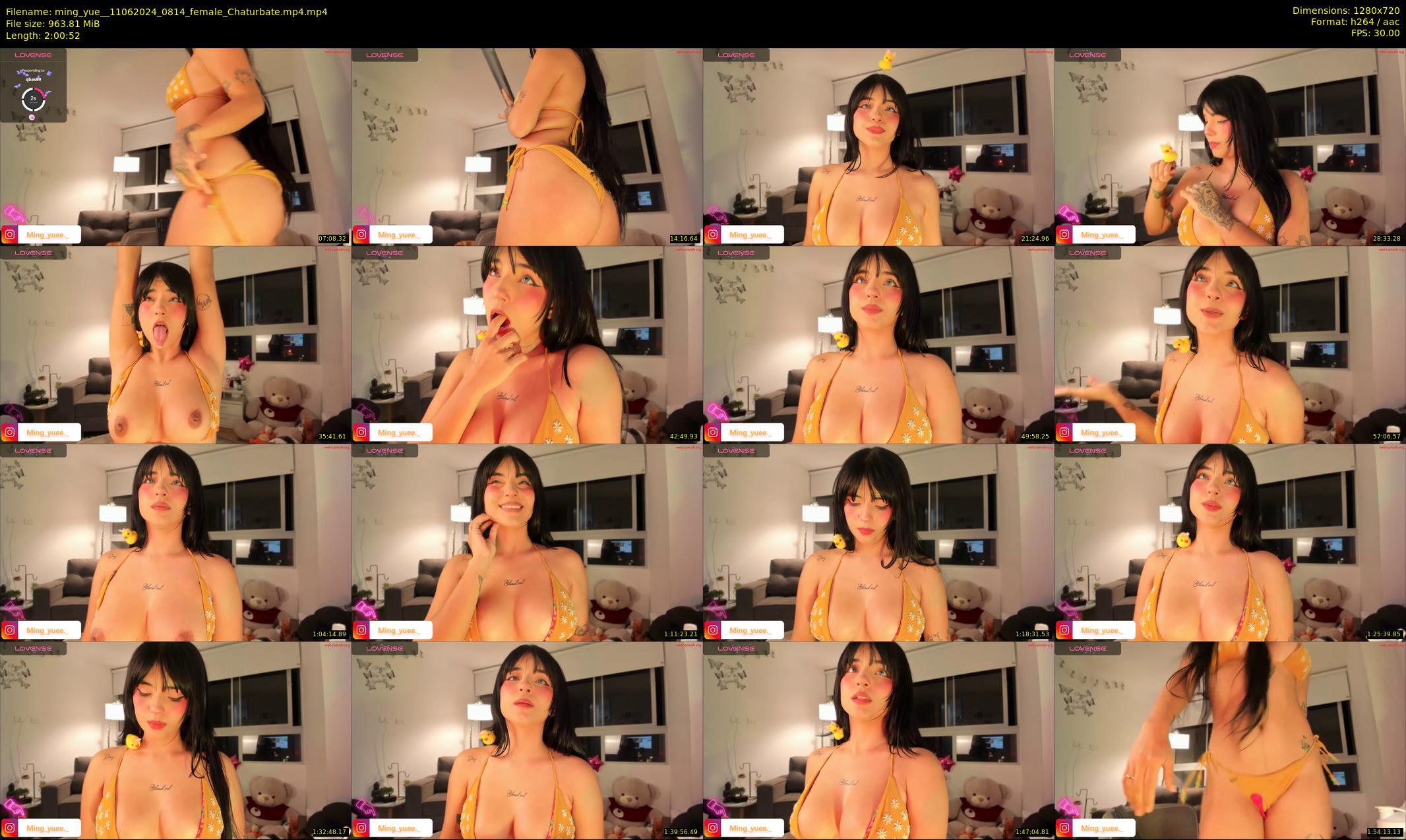 ming_yue_ — 121 minute Chaturbate female cam show recording, 720p, Jun 11, 2024