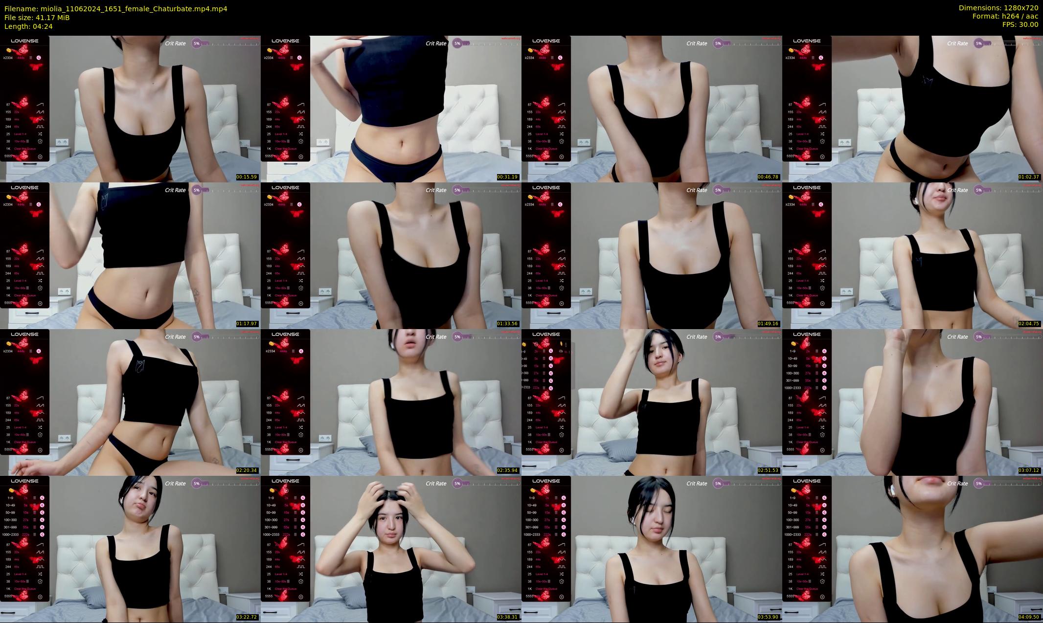 miolia — 5 minute Chaturbate female cam show recording, 720p, Jun 11, 2024
