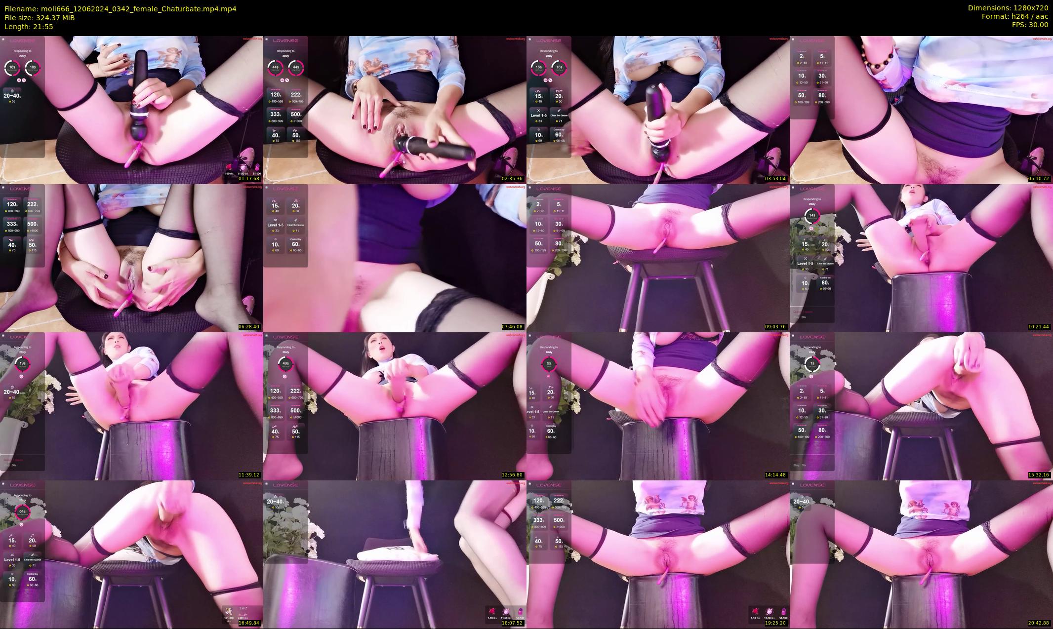 moli666 — 22 minute Chaturbate female cam show recording, 720p, Jun 12, 2024