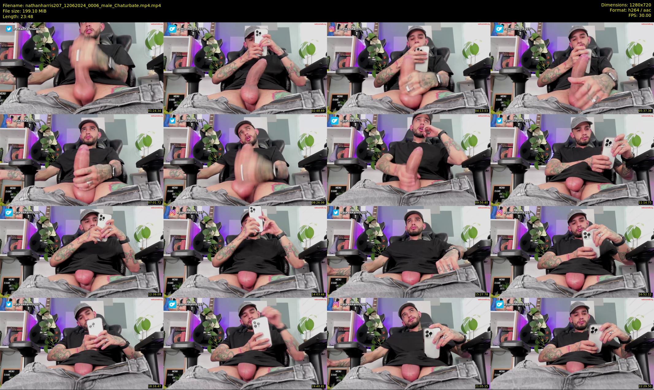 nathanharris207 — 24 minute Chaturbate male cam show recording, 720p, Jun 12, 2024