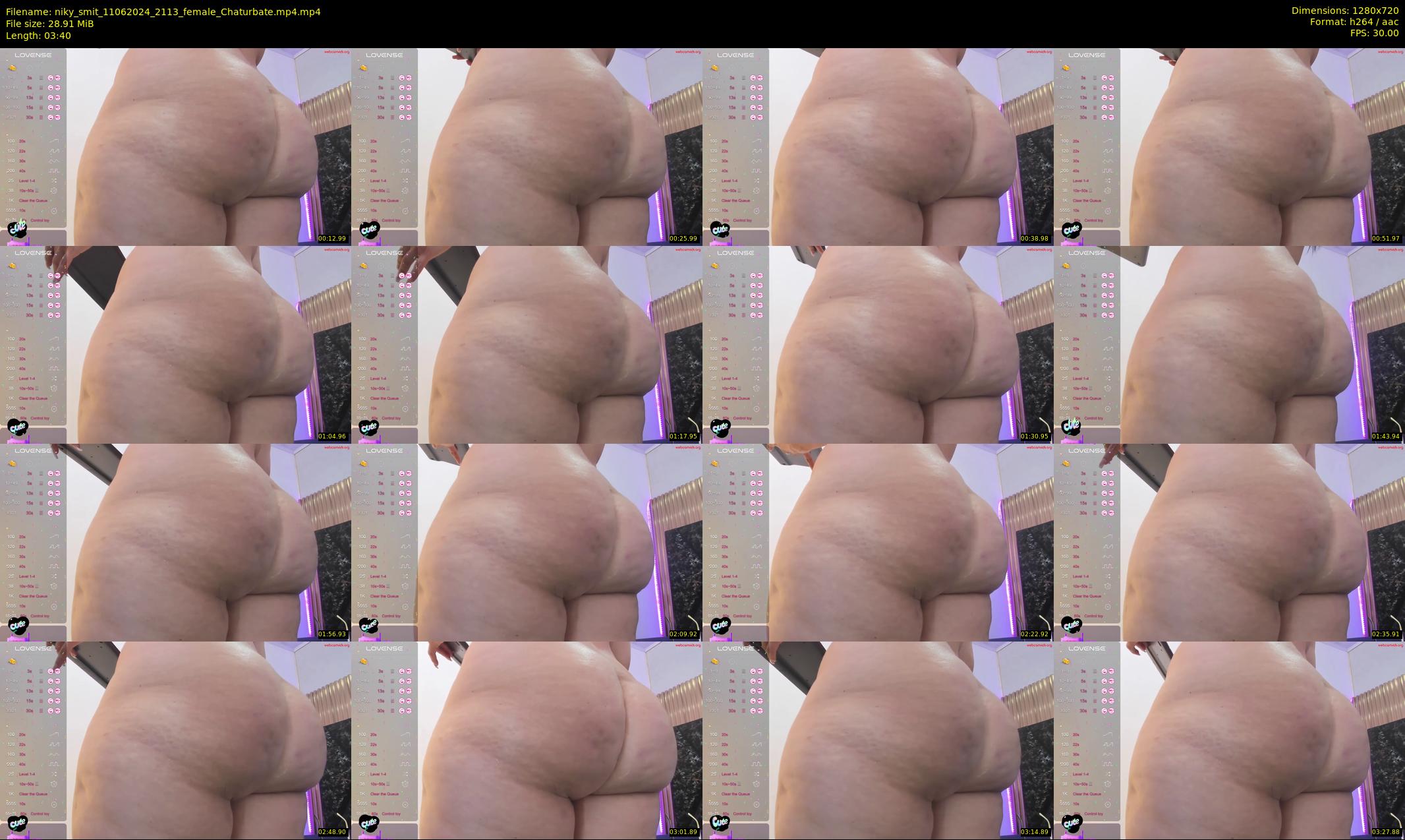 niky_smit — 4 minute Chaturbate female cam show recording, 720p, Jun 11, 2024