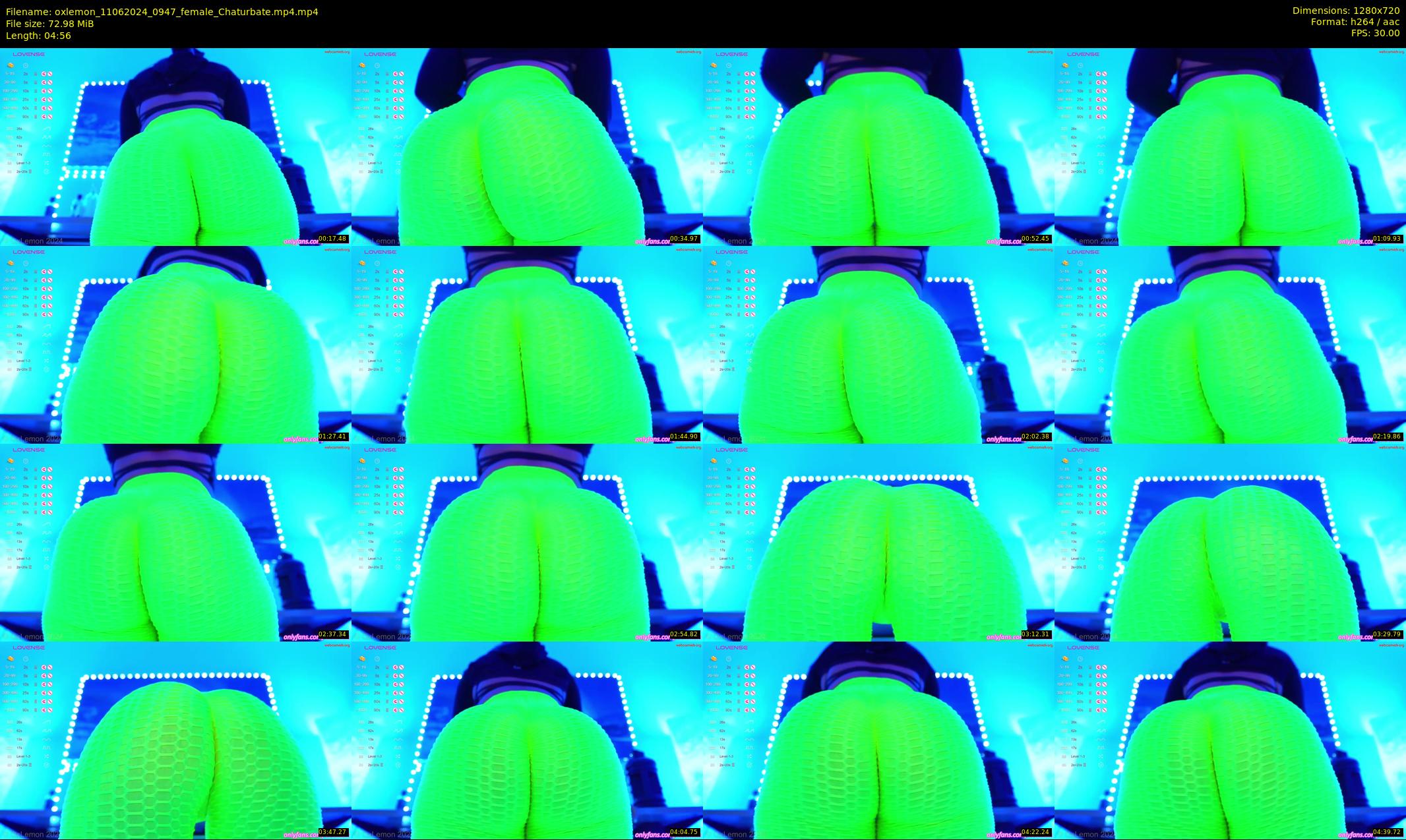 oxlemon — 5 minute Chaturbate female cam show recording, 720p, Jun 11, 2024