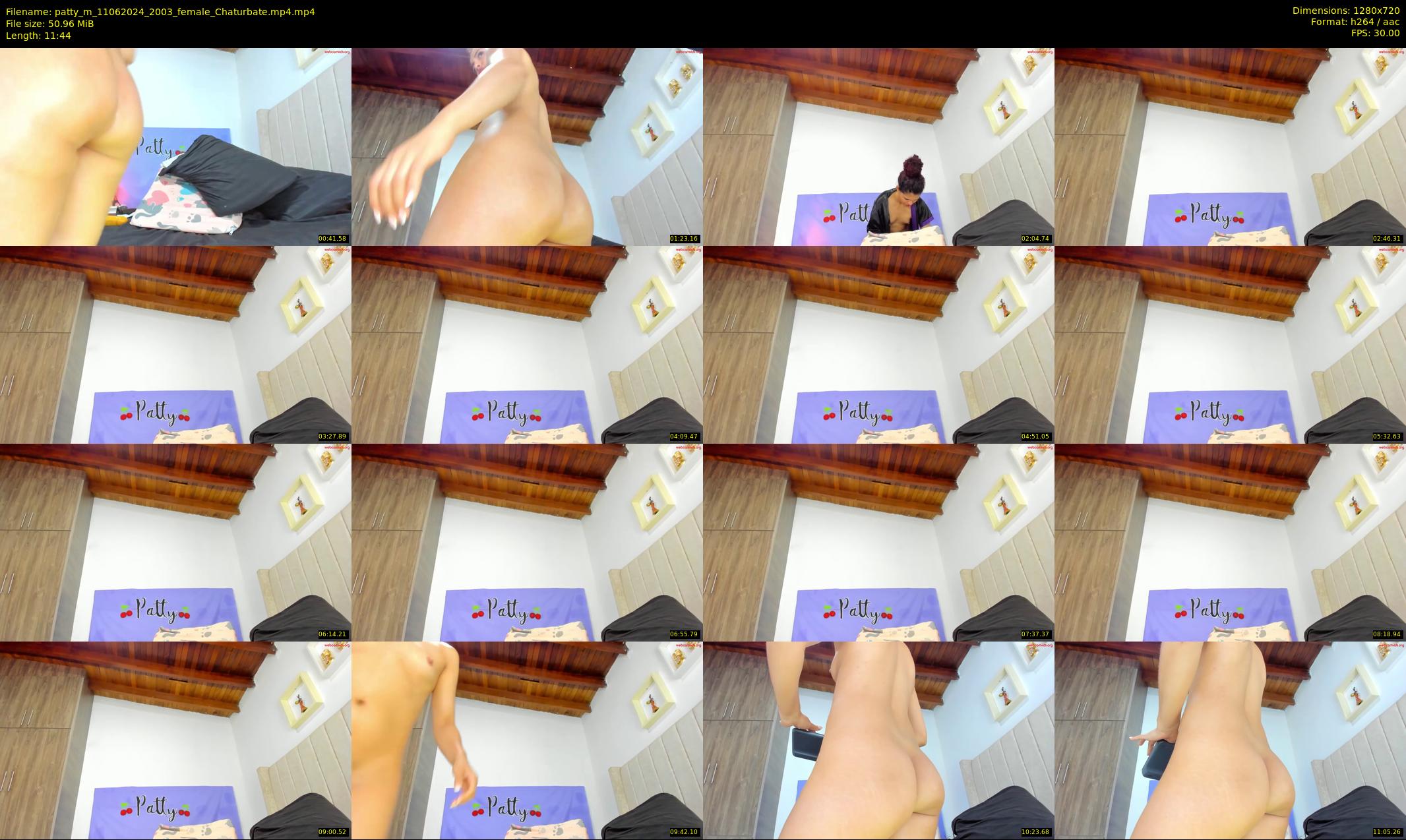 patty_m — 12 minute Chaturbate female cam show recording, 720p, Jun 11, 2024