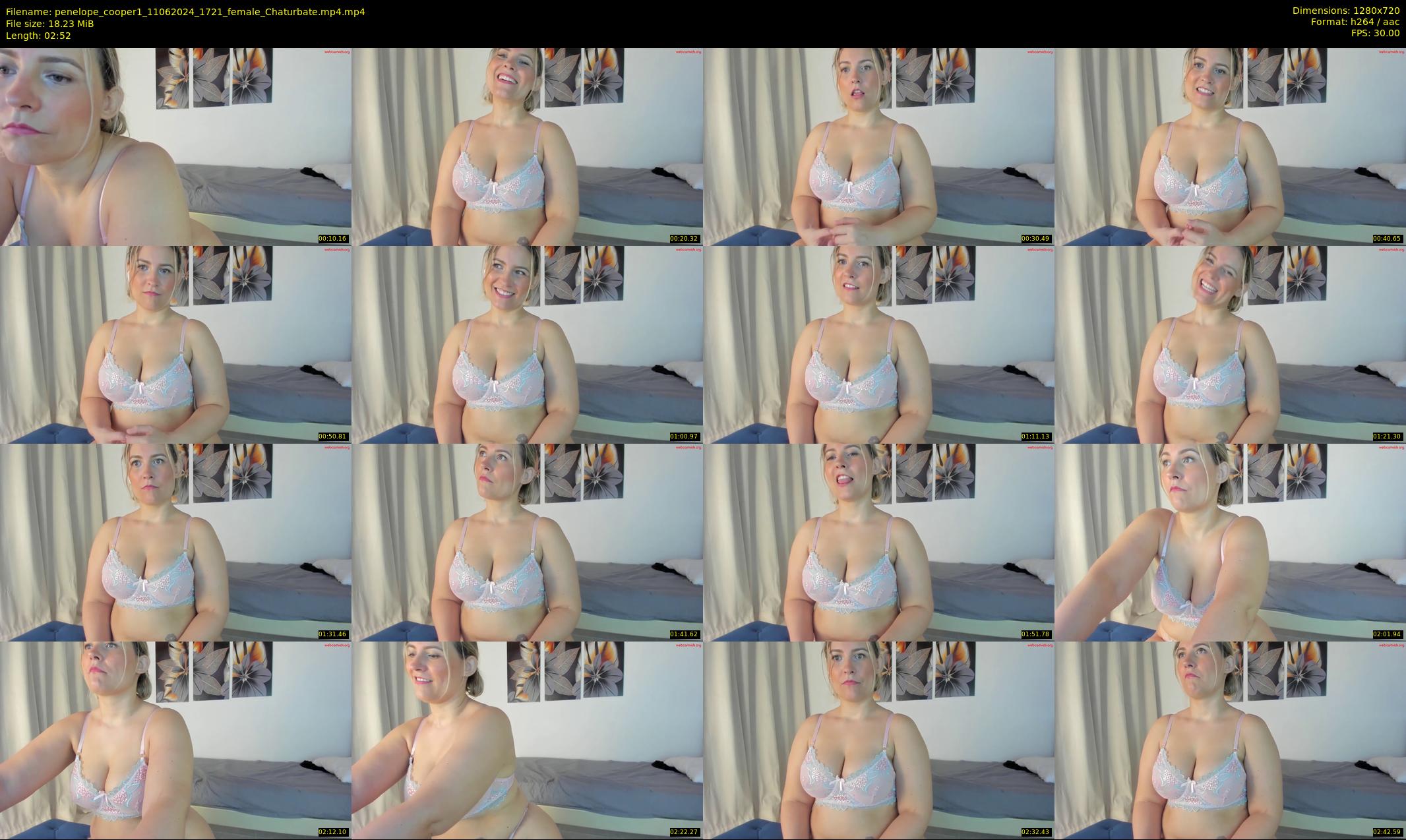 penelope_cooper1 — 3 minute Chaturbate female cam show recording, 720p, Jun 11, 2024