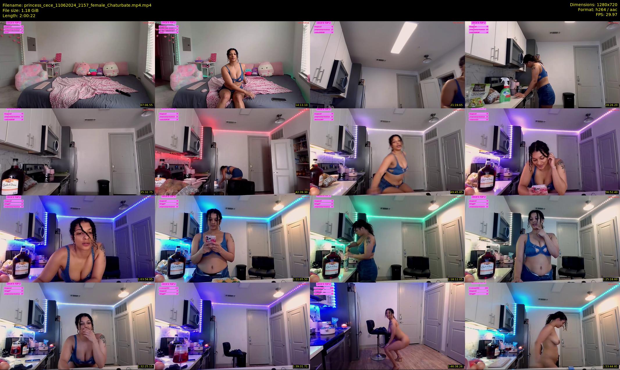 princess_cece — 121 minute Chaturbate female cam show recording, 720p, Jun 11, 2024