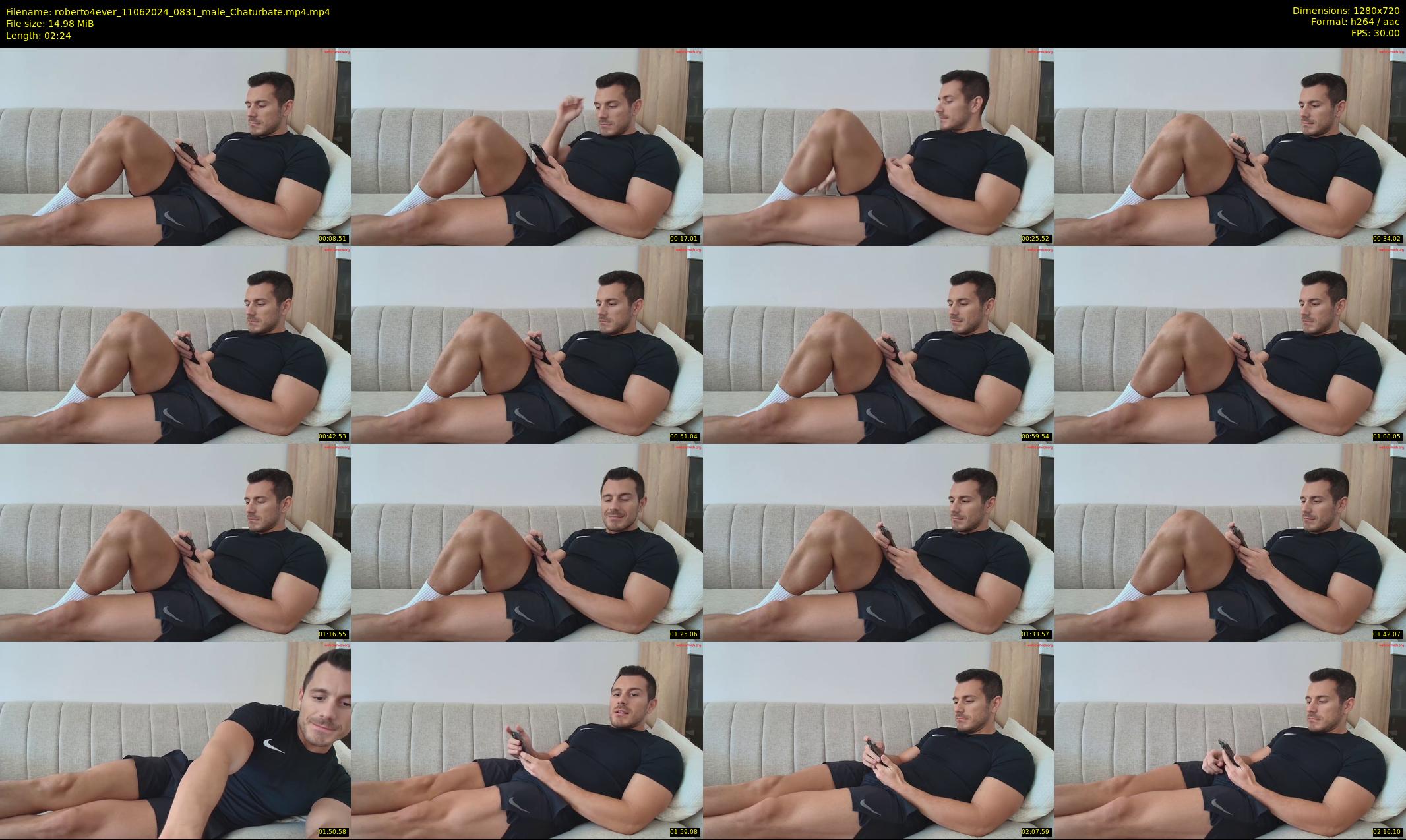 roberto4ever — 3 minute Chaturbate male cam show recording, 720p, Jun 11, 2024