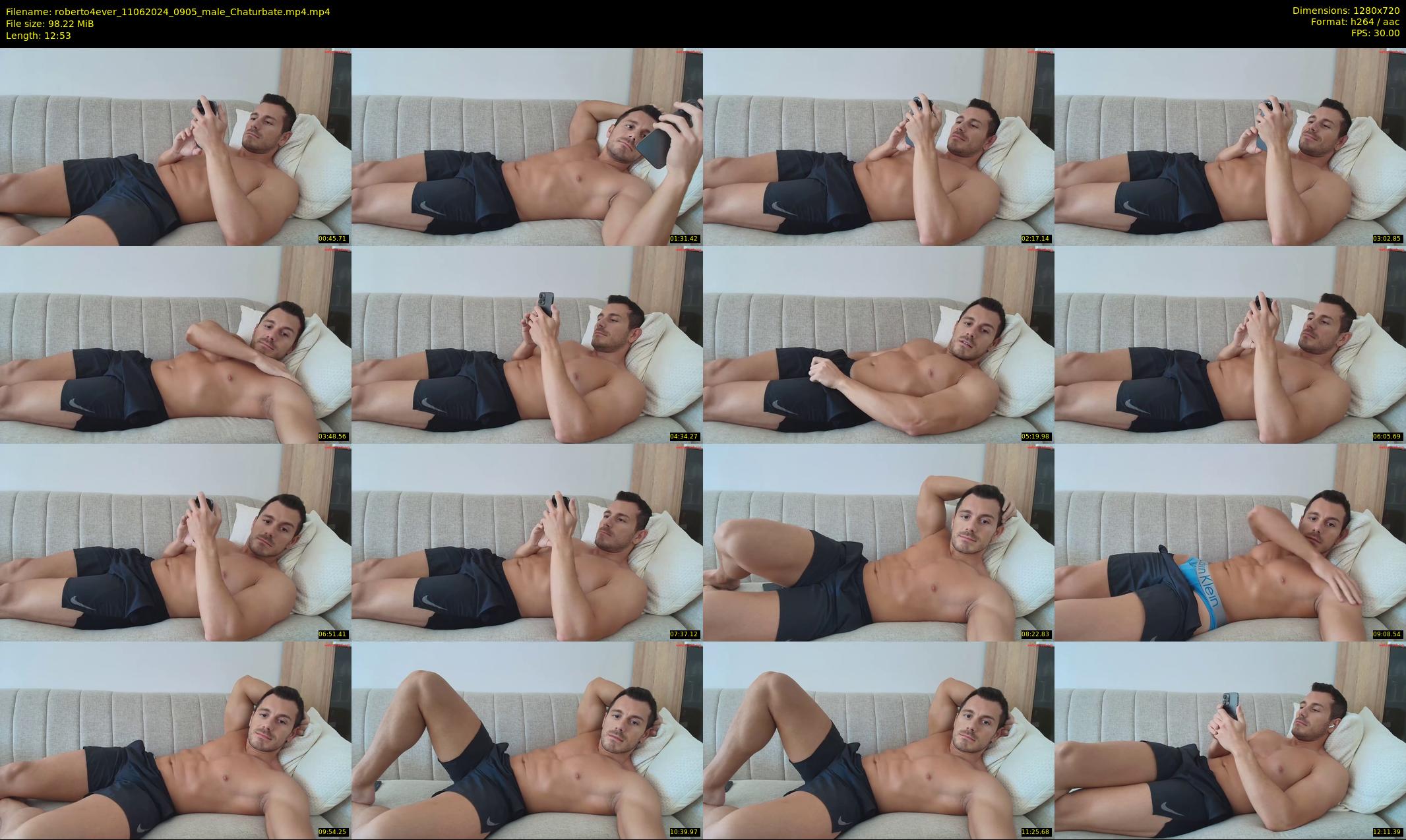 roberto4ever — 13 minute Chaturbate male cam show recording, 720p, Jun 11, 2024